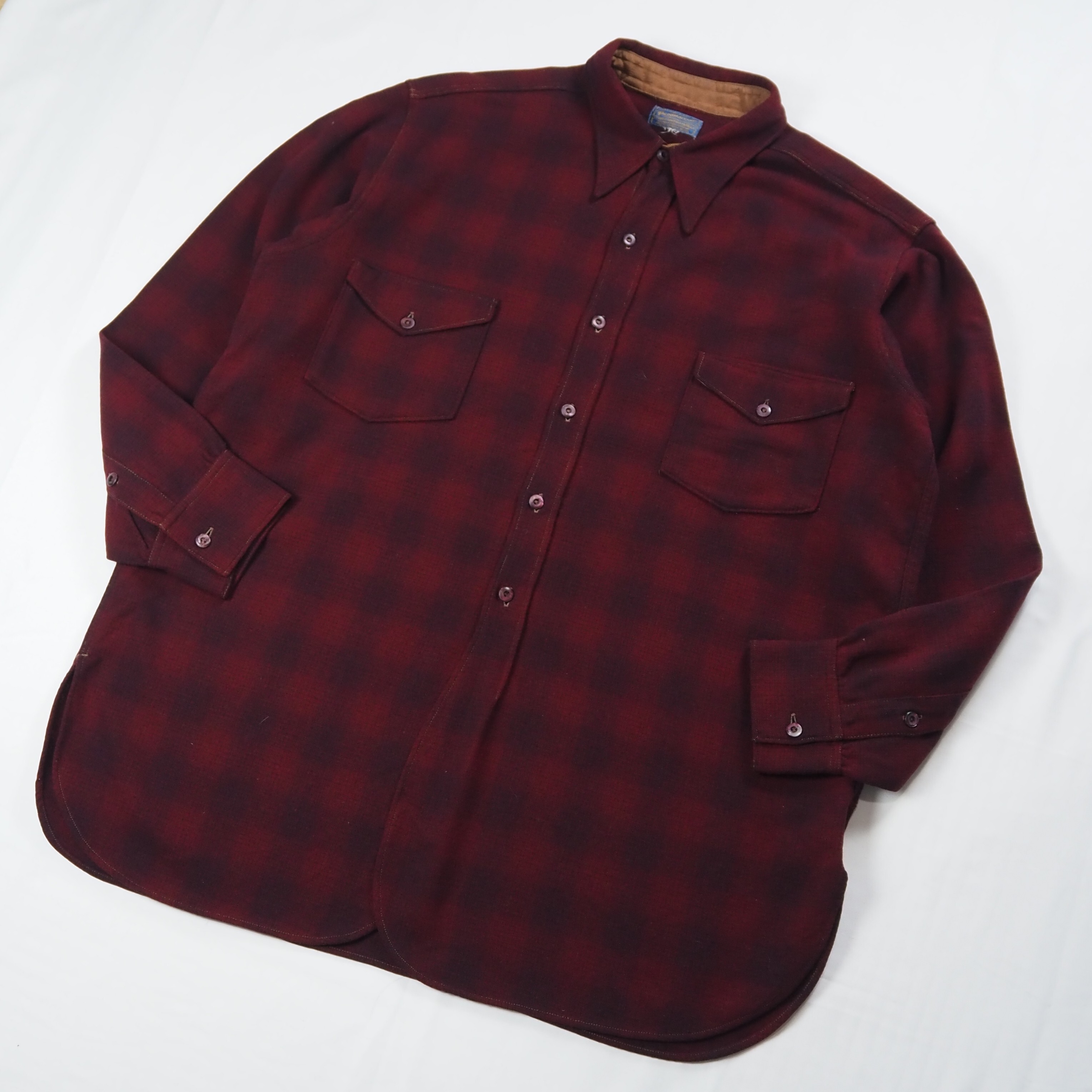 【9/23 20:00入荷】40's〜 Pendleton ウールシャツ シャドーチェック の画像 2