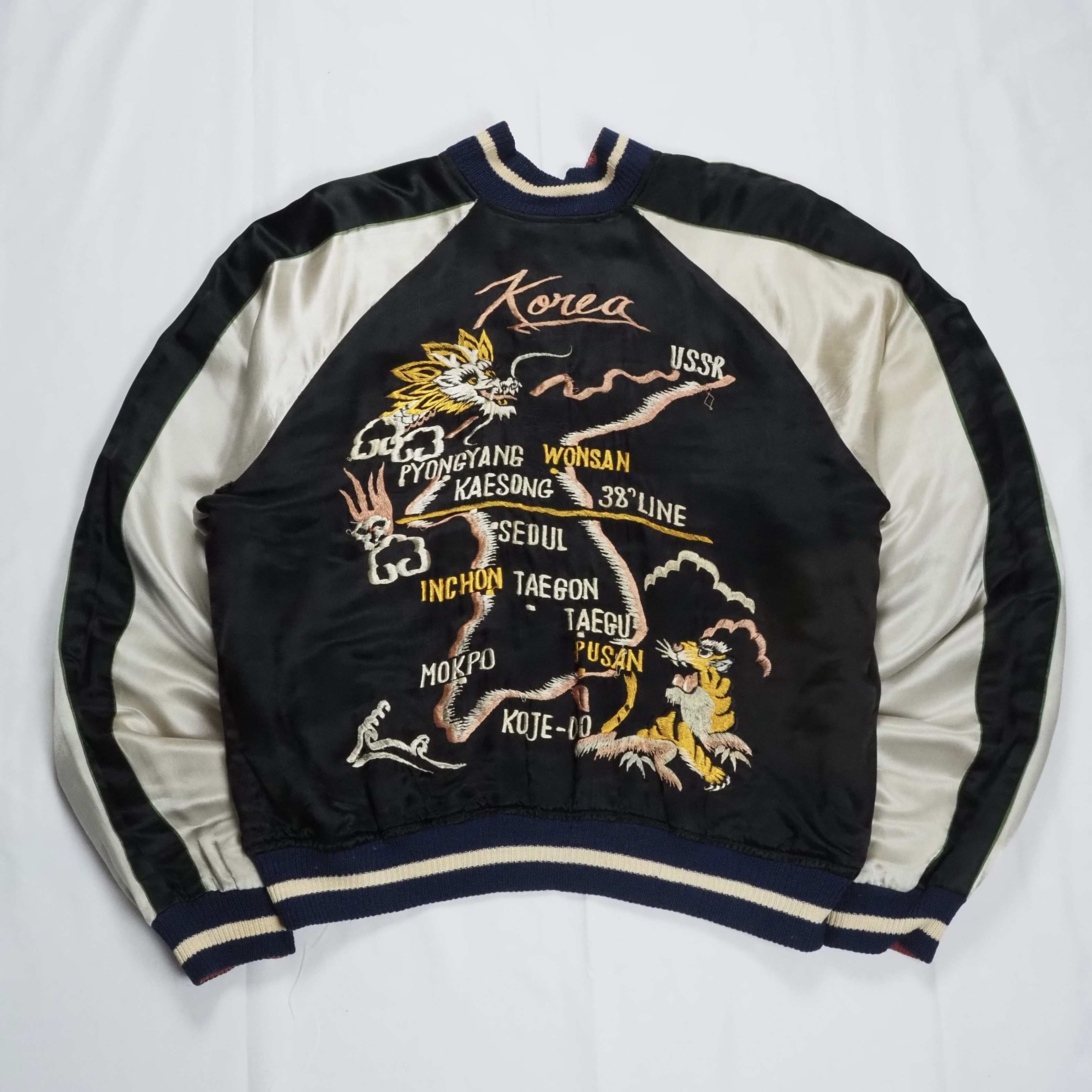 50’s-60’s スーベニアジャケット 虎 中綿なし の画像 18