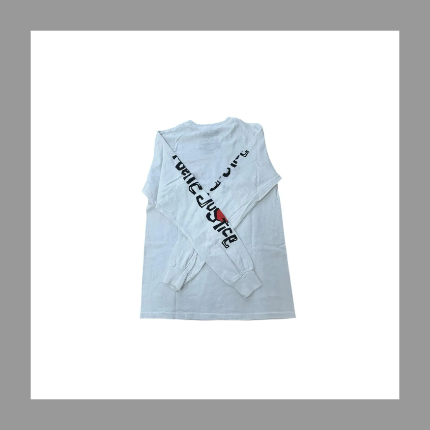 POETIC JUSTICE 2PAC ポエティックジャスティス 2パック ムービーロングTシャツ ロンT ラップT メンズS 古着 映画 ヒップホップ アーティスト バンドTシャツ バンT 白色【ロングTシャツ】/ホワイト の画像 2