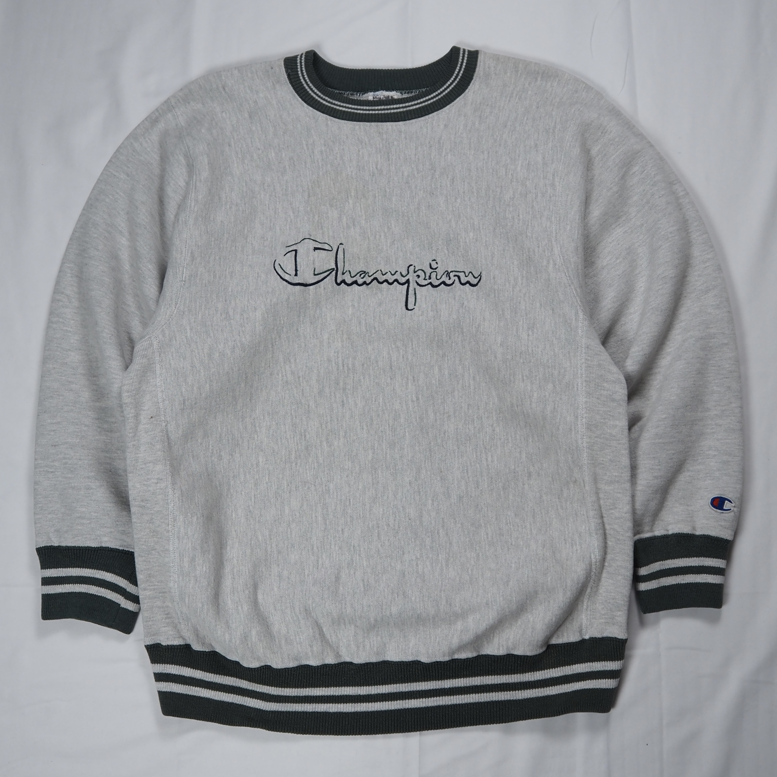 90’s Champion R.W. クルーネック リブライン XL