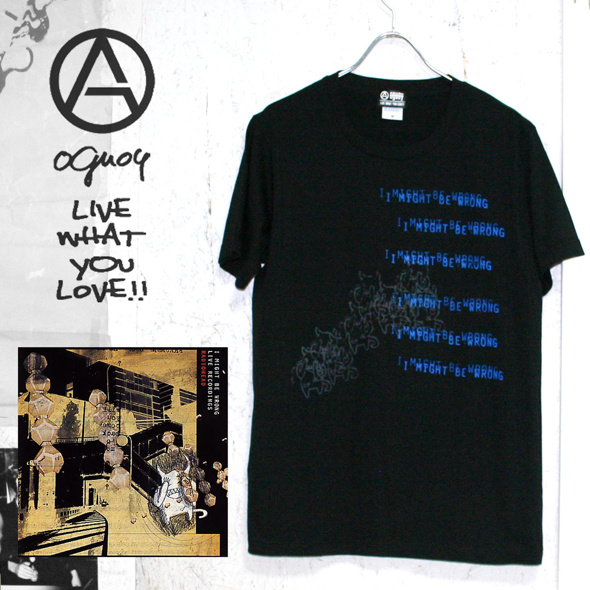 Radiohead i Might Be Wrong レディオヘッド アイマイトビーウロング サマソニ16 Tシャツ Blk O1609 Oguoy Destroy It Create It Share It Radiohead i Might Be Wrong レディオヘッド アイマイトビーウロング サマソニ16 Tシャツ Blk O1609 Oguoy Destroy It Create It Share It