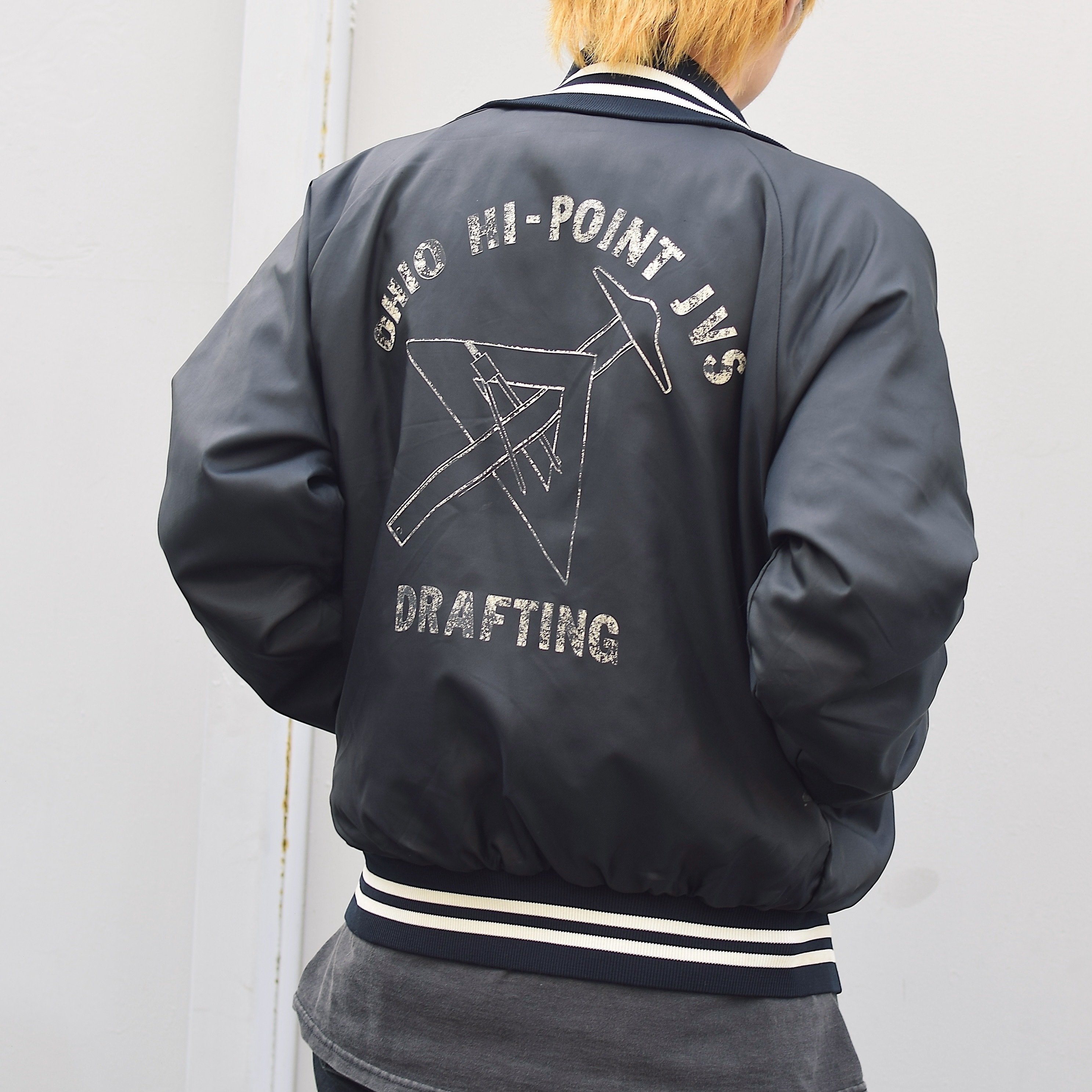 Vintage 80's【HOLLOWAY】"OHIO HI-POINT JVS DRAFTING" Nylon Jacket の画像 4
