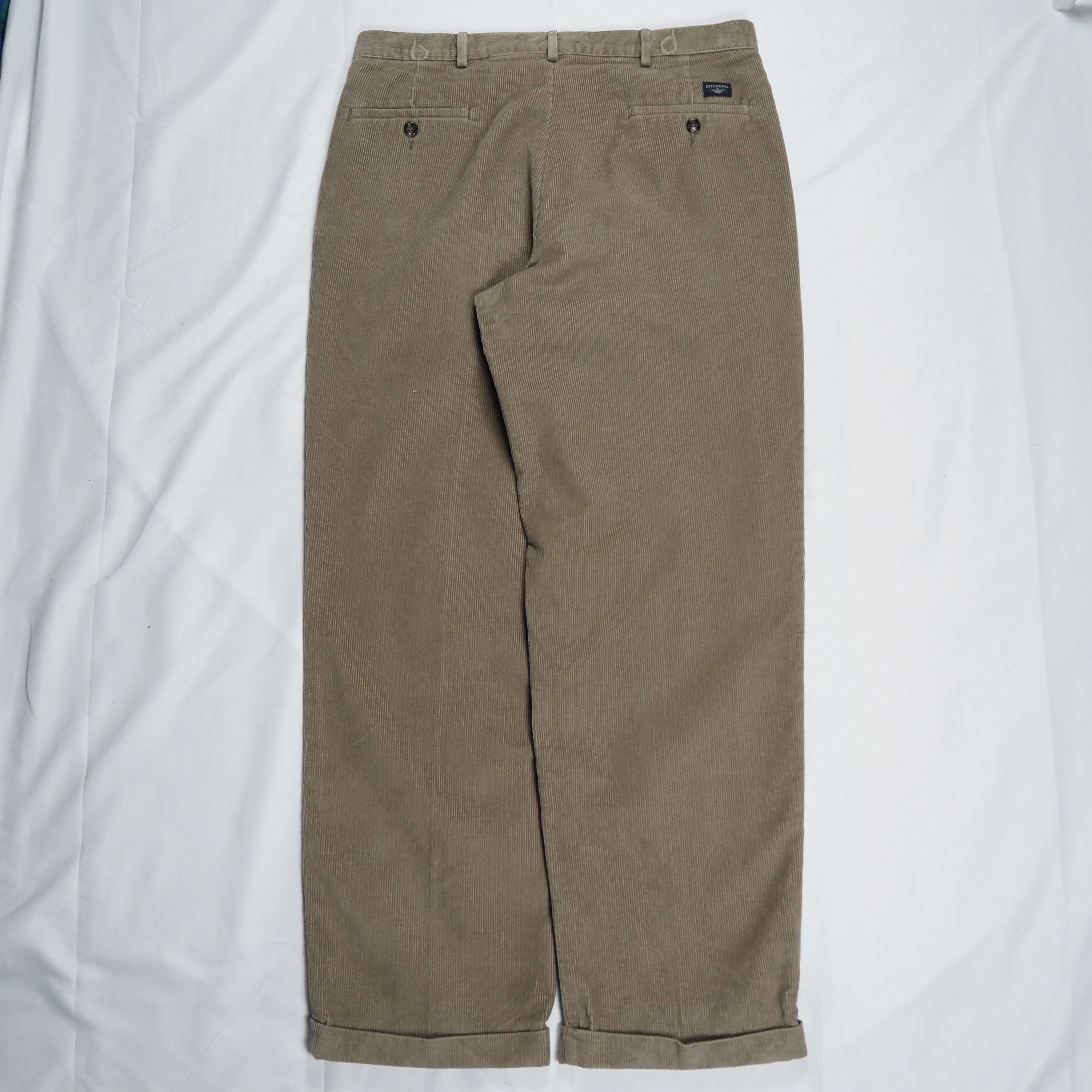 Dockers コーデュロイパンツ 細畝 ブラウン 34×32 の画像 11