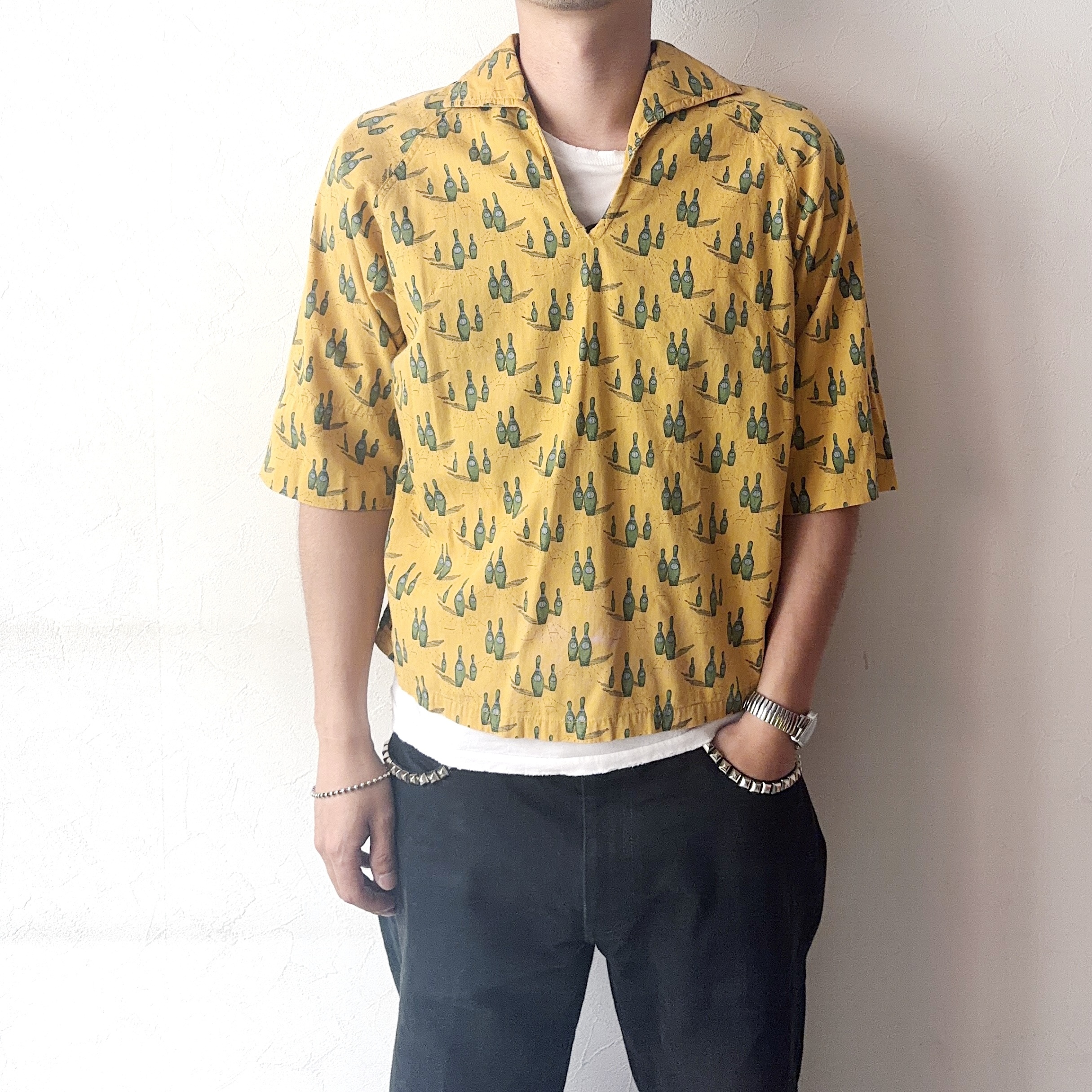 Vintage 50～60's【Kerrybrooke】Patterned Pullover Shirt の画像 3