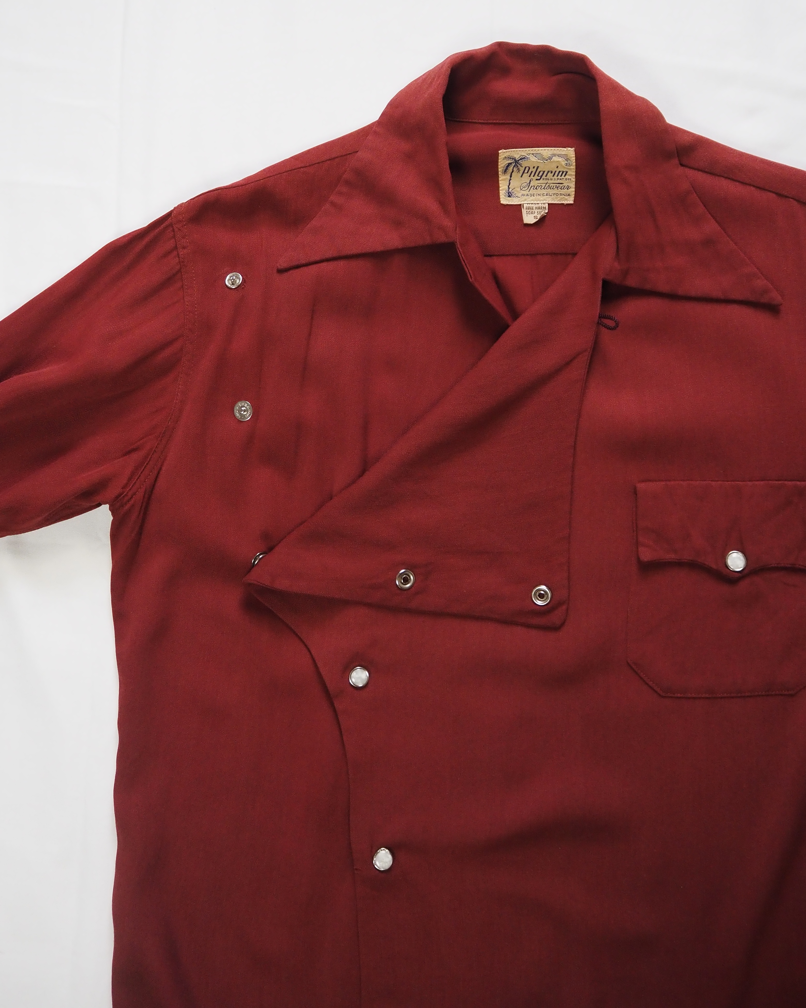 50’s Pilgrim レーヨンシャツ レアスタイル の画像 7