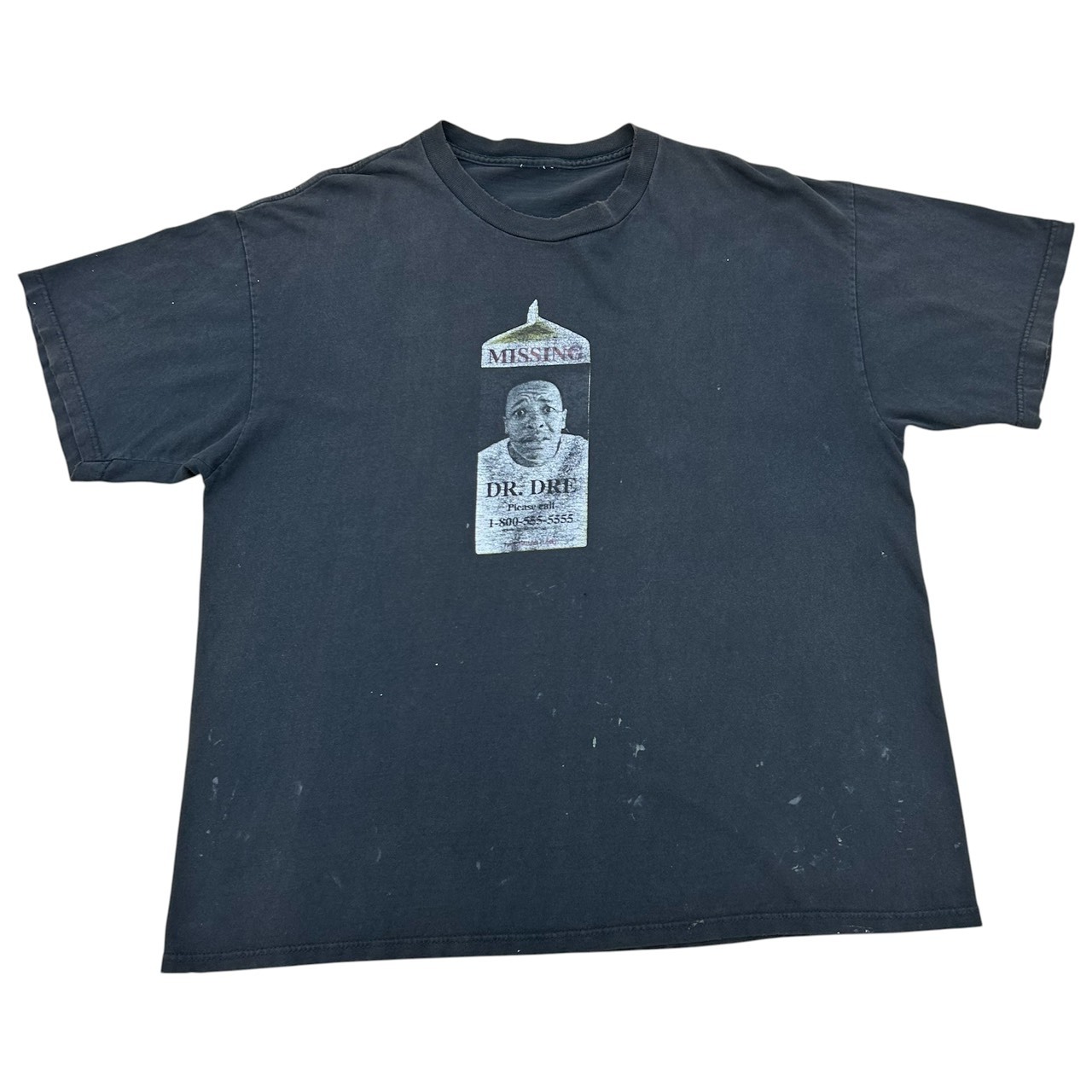 Dr. Dre ドクター・ドレー “Missing” プリントTシャツ ブラック / Fits XL