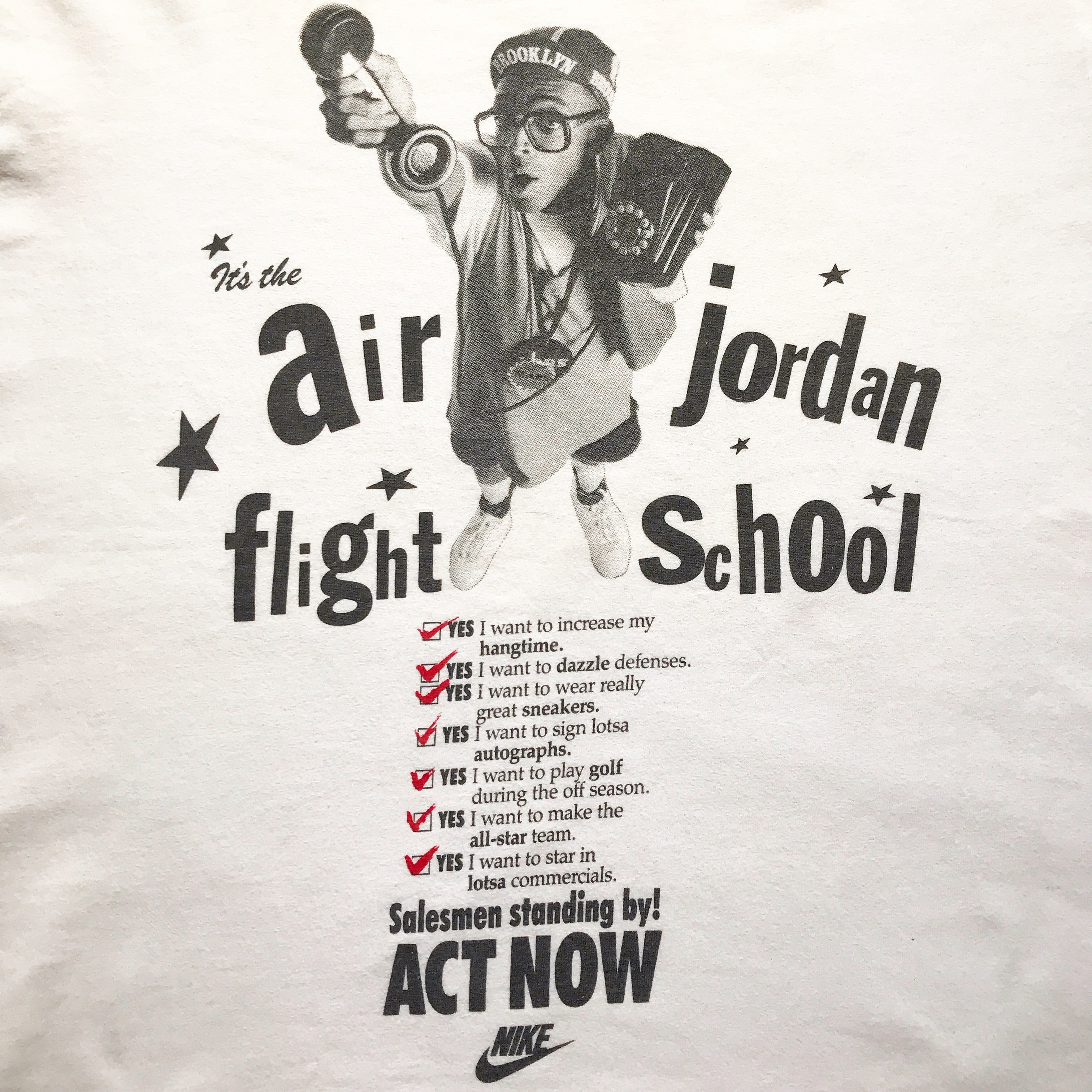 90 S Nike Air Jordan Flight School スパイクリー フォトプリントtシャツ Made In Usa 世田谷ビンテージ