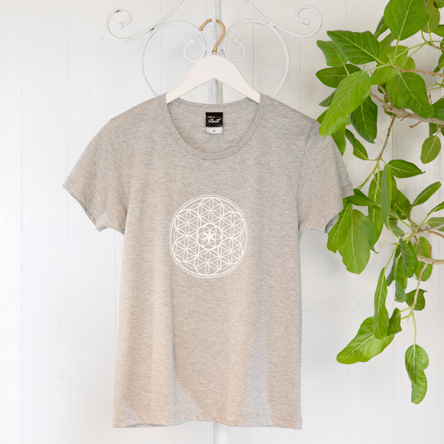 高次元波動tシャツ フラワーオブライフ グレー Beat555