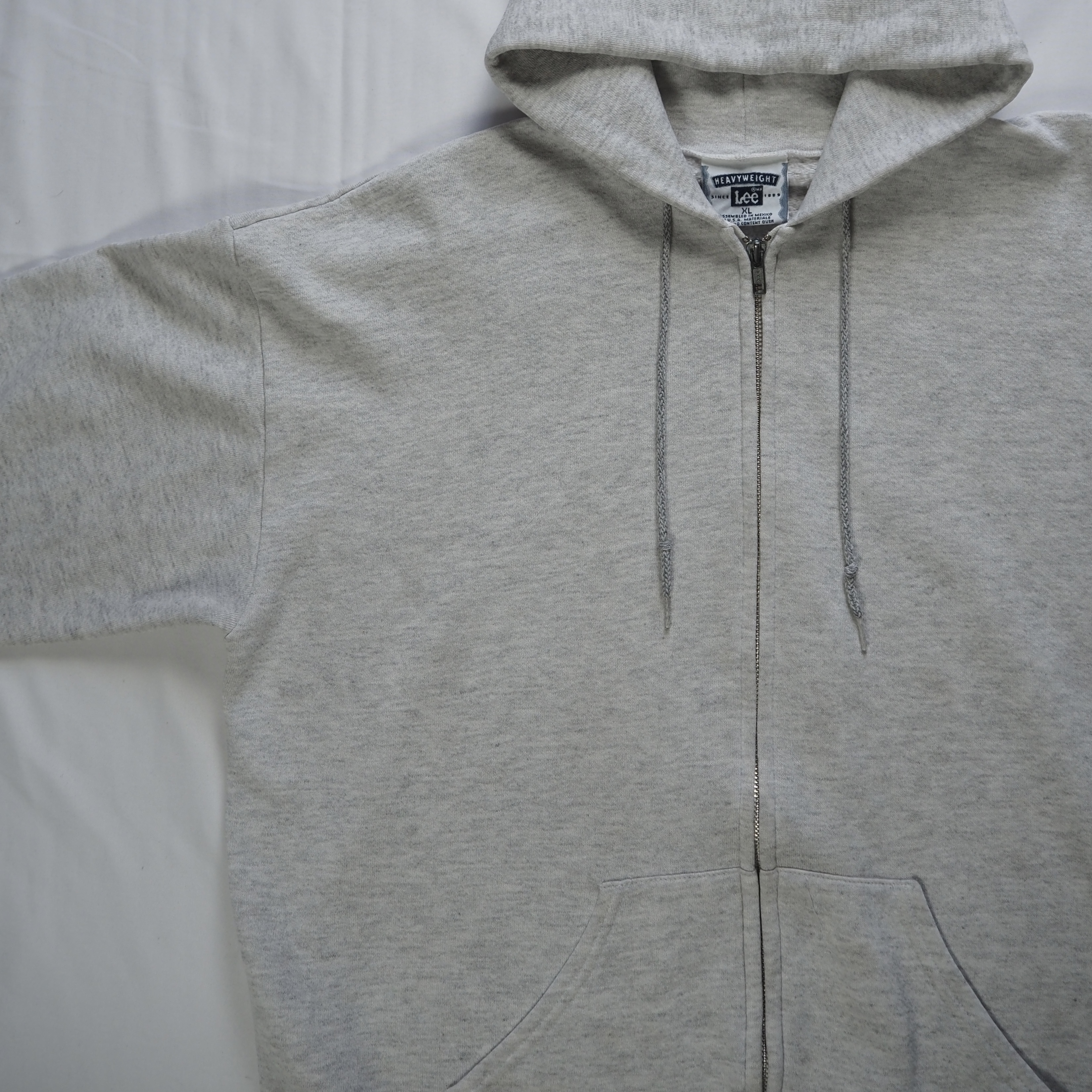 90’s-00’s Lee ジップフーディ グレー XL の画像 5