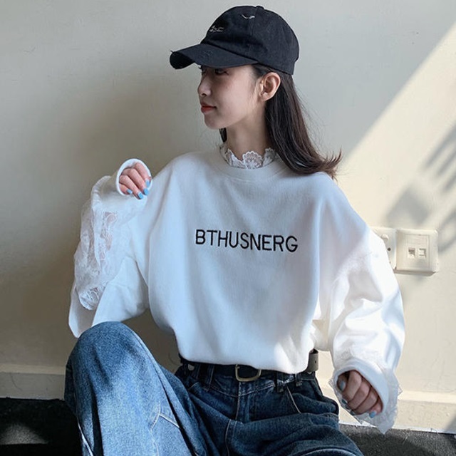 送料無料 ロングtシャツ トップス 重ね着風 レース シースルー ドロップショルダー ルーズ ゆったり 長袖 原宿系 ガーリー フェミニン カジュアル お出かけ デート 普段使い デイリー 着回し Tp 167iu Imagibune 送料無料 ロングtシャツ トップス 重ね着風 レース シースルー ドロップショルダー ルーズ ゆったり 長袖 原宿系 ガーリー フェミニン カジュアル お出かけ デート 普段使い デイリー 着回し Tp 167iu Imagibune