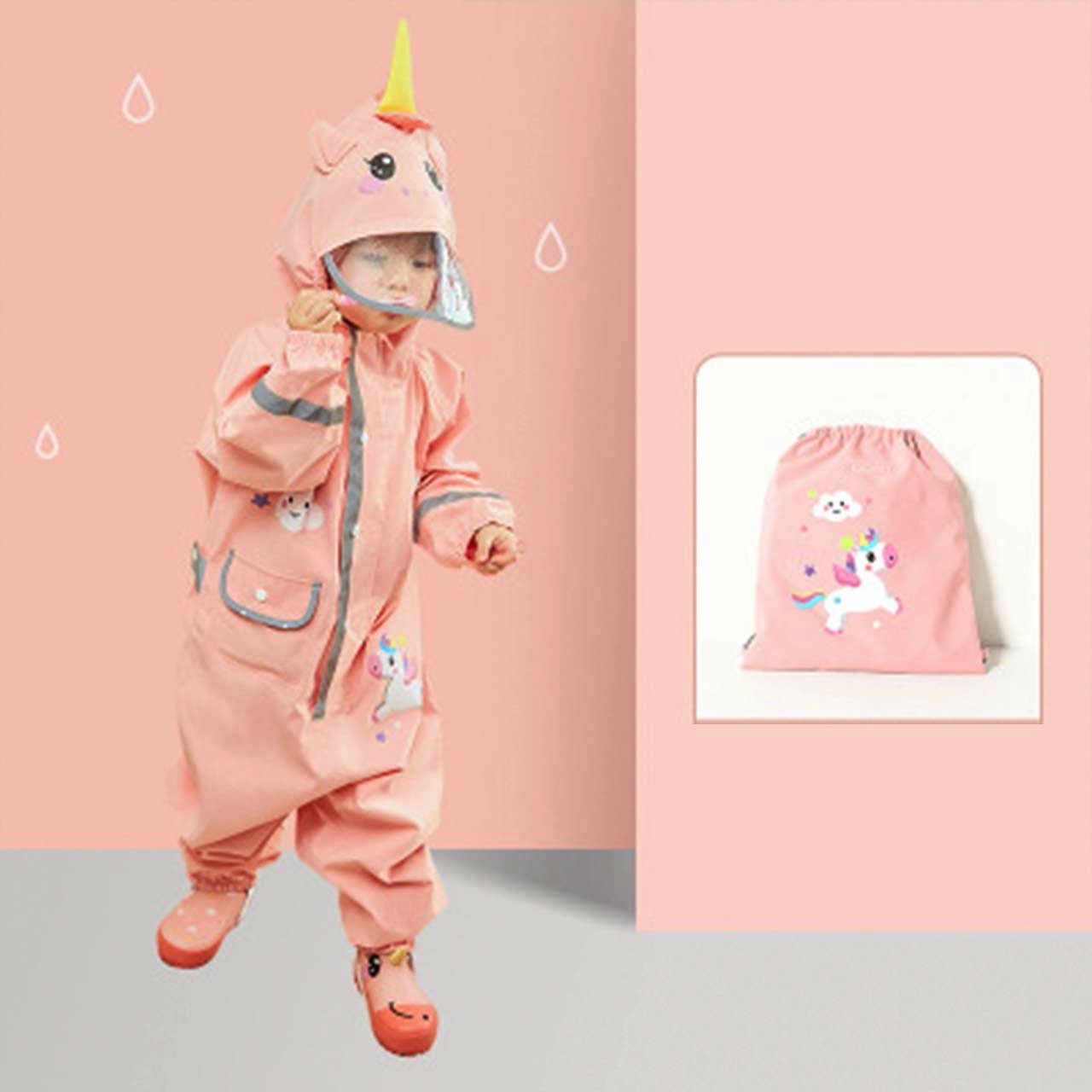 キッズ レインスーツ つなぎ レインコート ウェア キャラクター 恐竜 ヒヨコ ユニコーン コアラ カッパ 子供用 収納ポーチ付き Sno キッズ レインスーツ つなぎ レインコート ウェア キャラクター 恐竜 ヒヨコ ユニコーン コアラ カッパ 子供用 収納ポーチ付き Sno