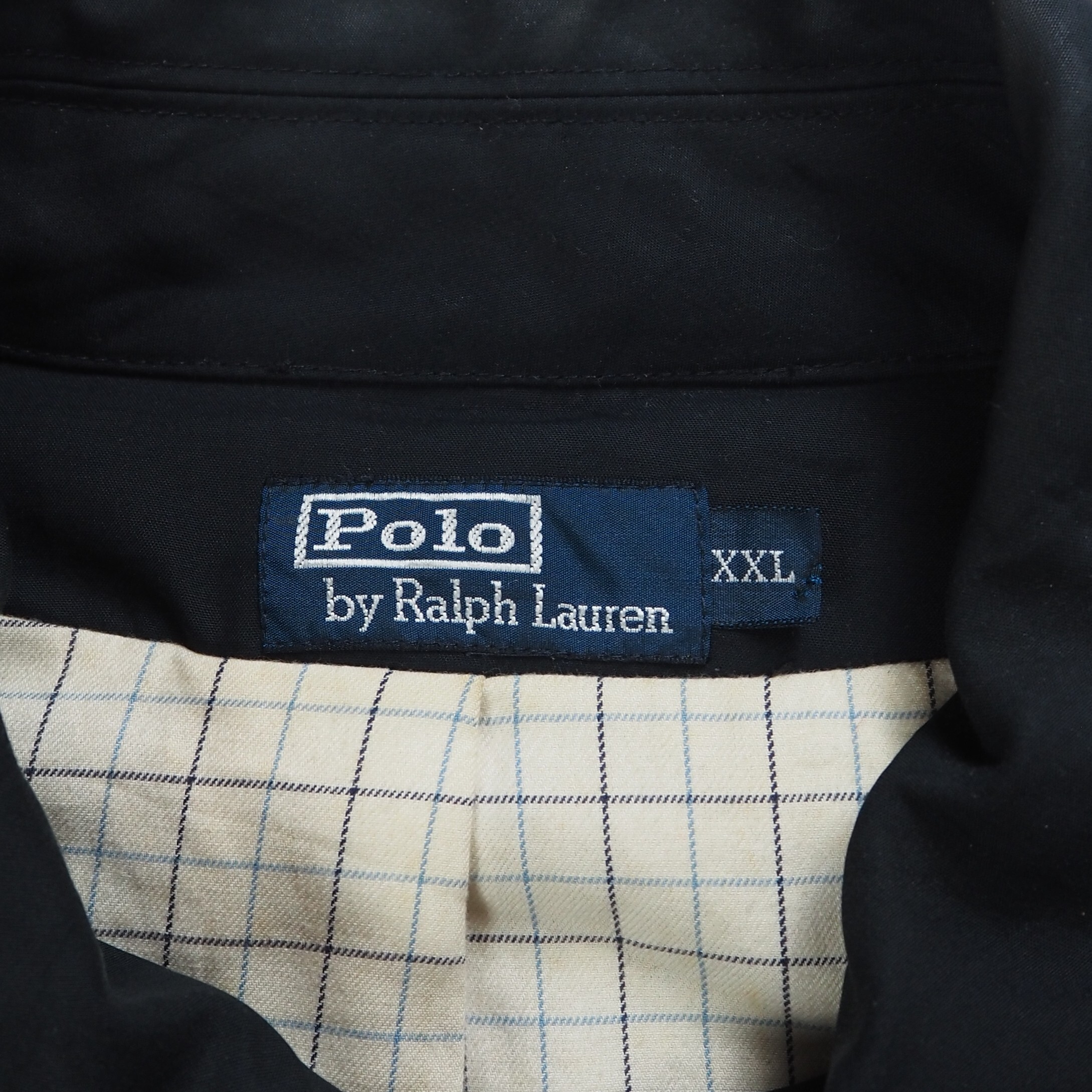 【9/23 20:00入荷】90's Ralph Lauren ハーフコート ブラック の画像 8