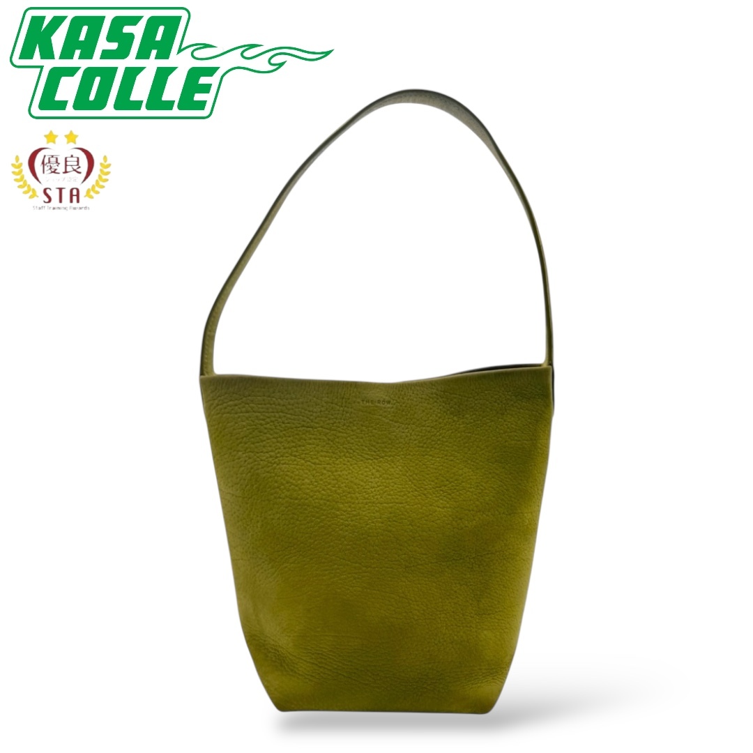 【THE ROW】ザロウ パークトート Small N/S Park Tote W1314 L30 ヌバック スモール グリーン GAZON(芝)