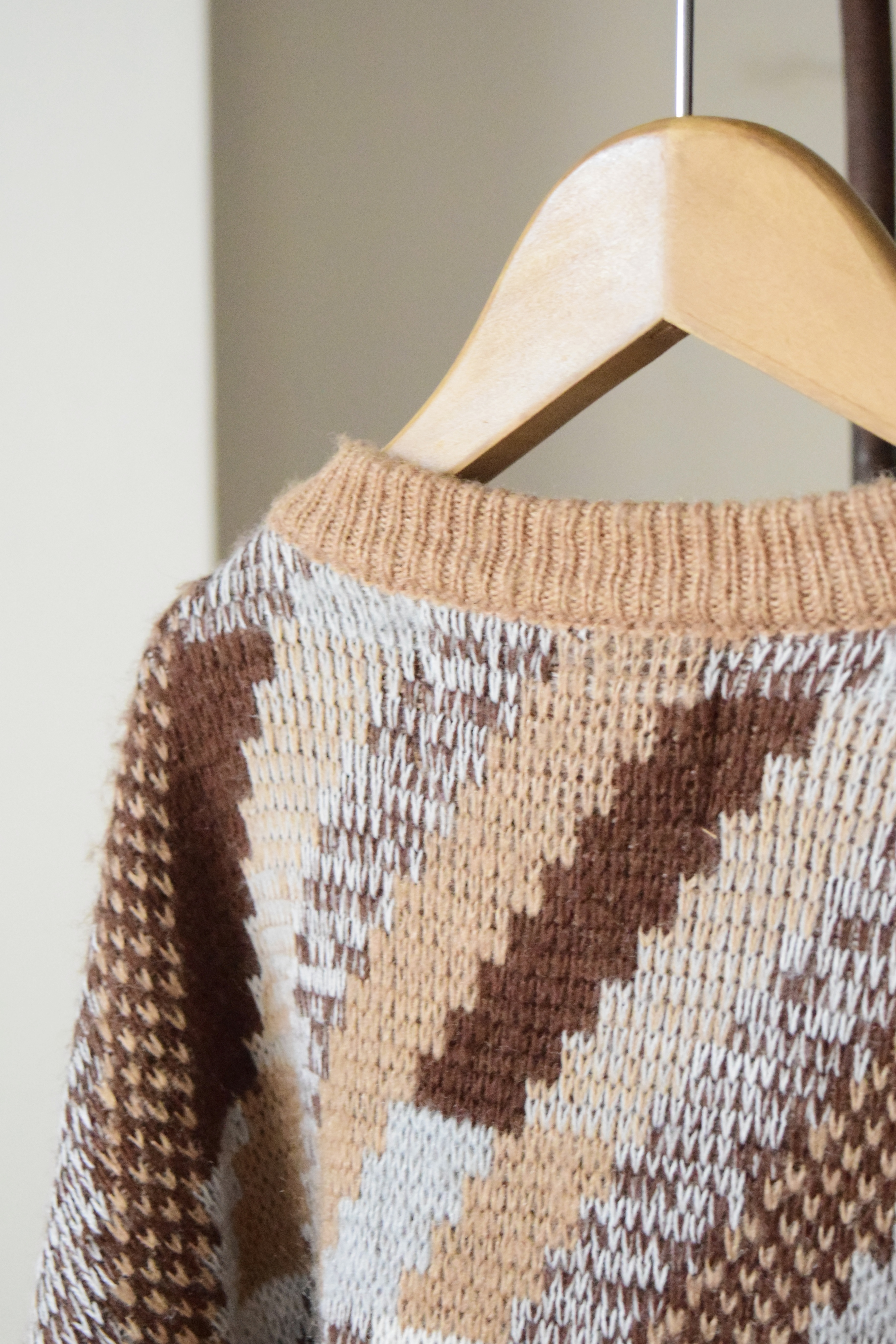 Vintage pattern knit coat の画像 13