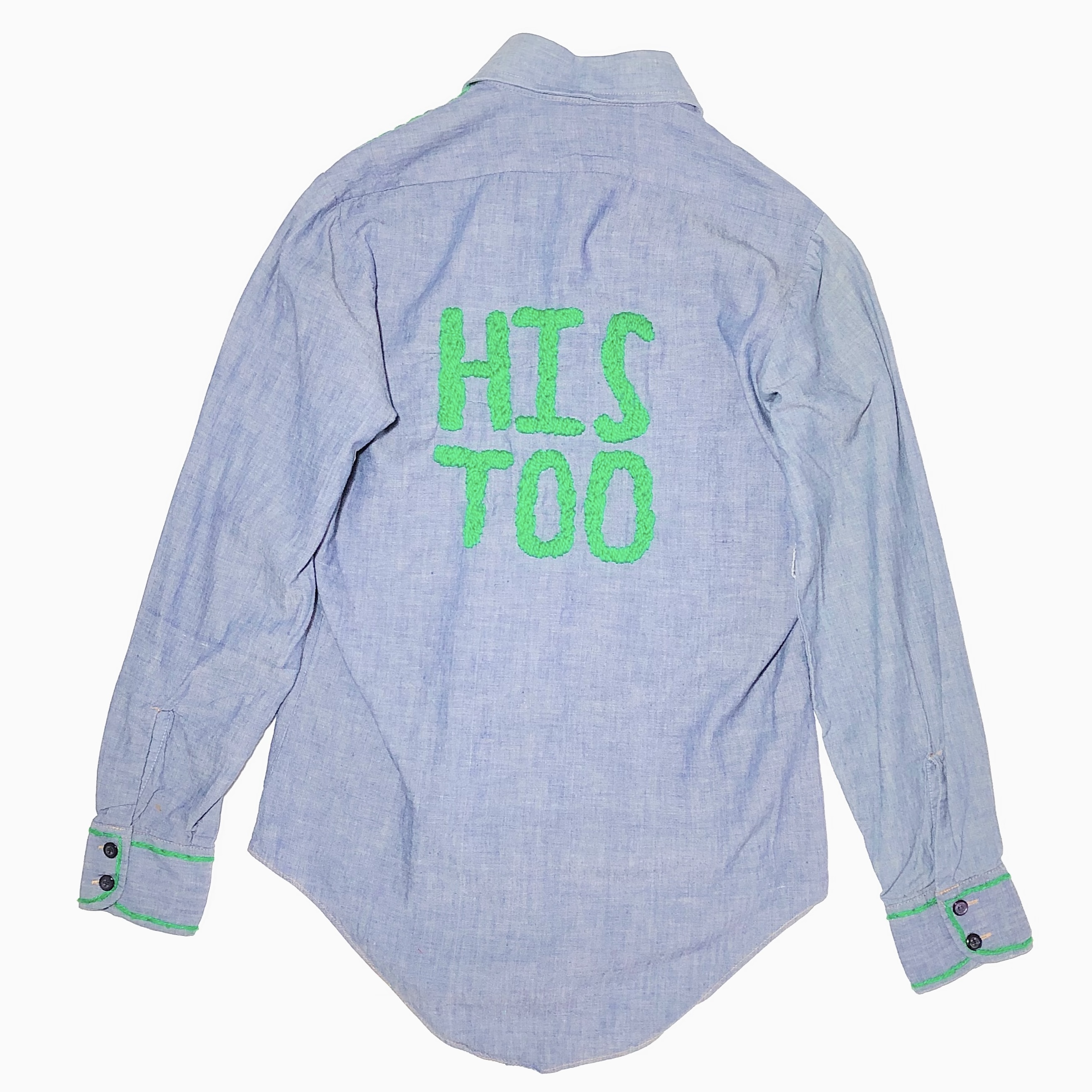 Vintage 70's【Lazy-H】"HIS TOO" Chambray Shirt の画像 2