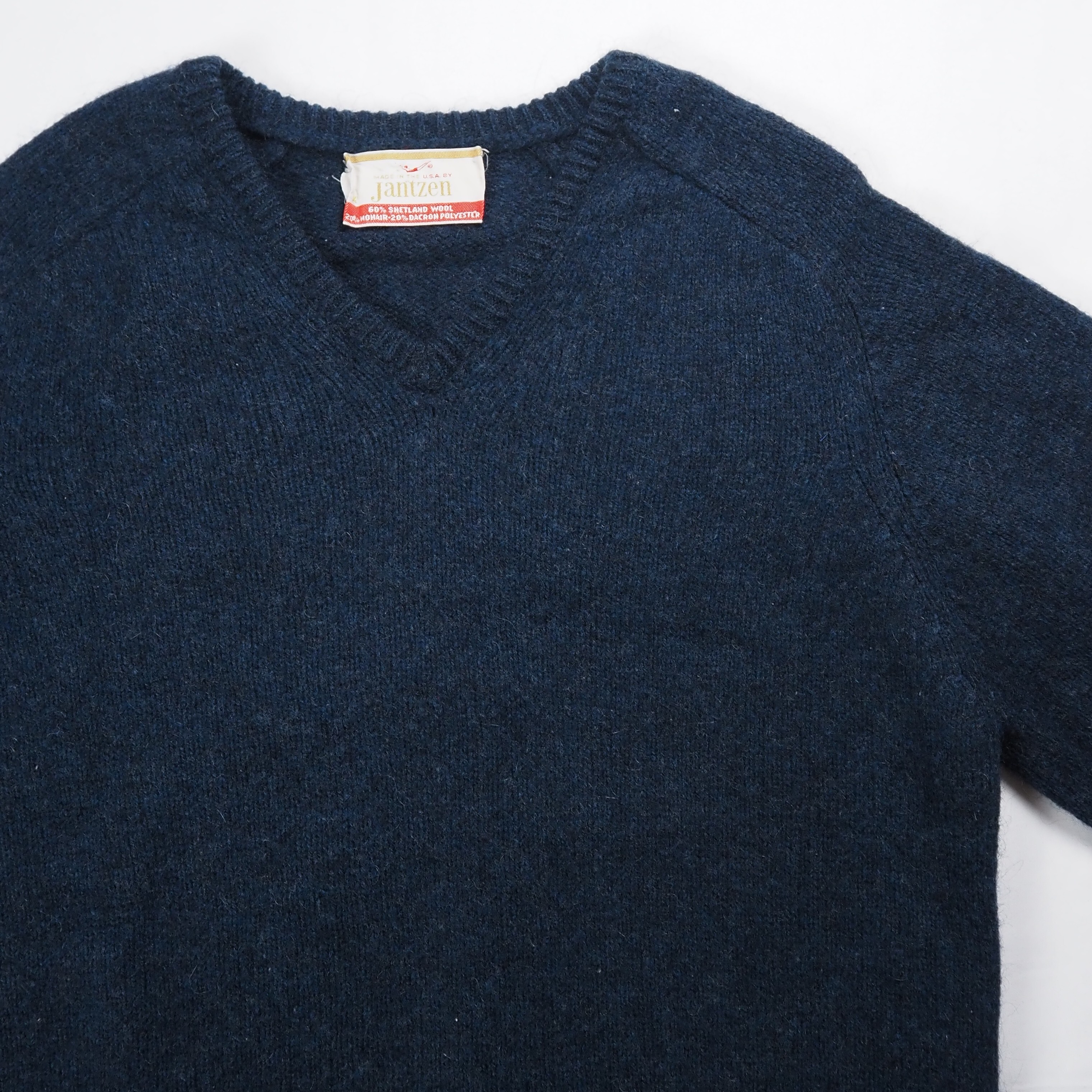 【9/23 20:00入荷】60's Jantzen モヘアプルオーバーニット ネイビー の画像 4