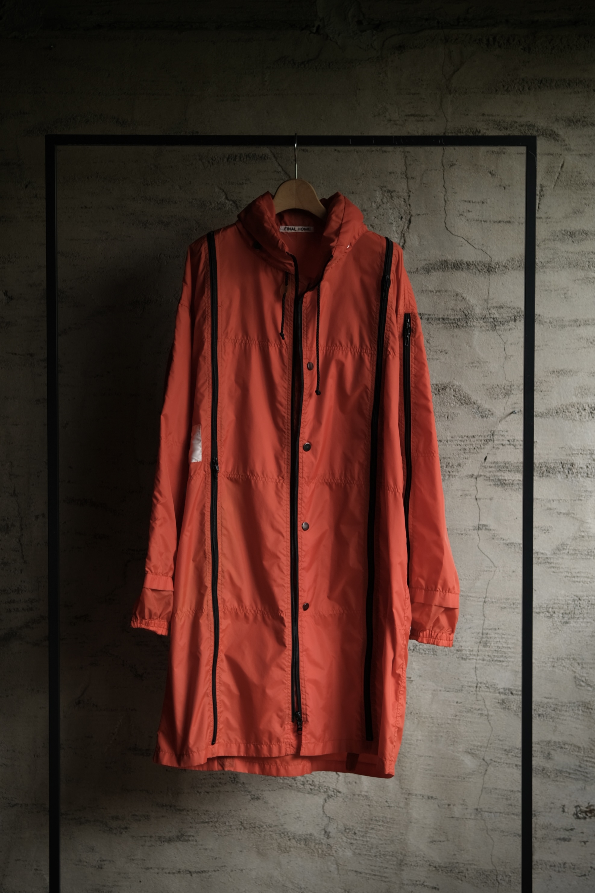 Utah/90's "FINAL HOME" multi zip nylon jacket