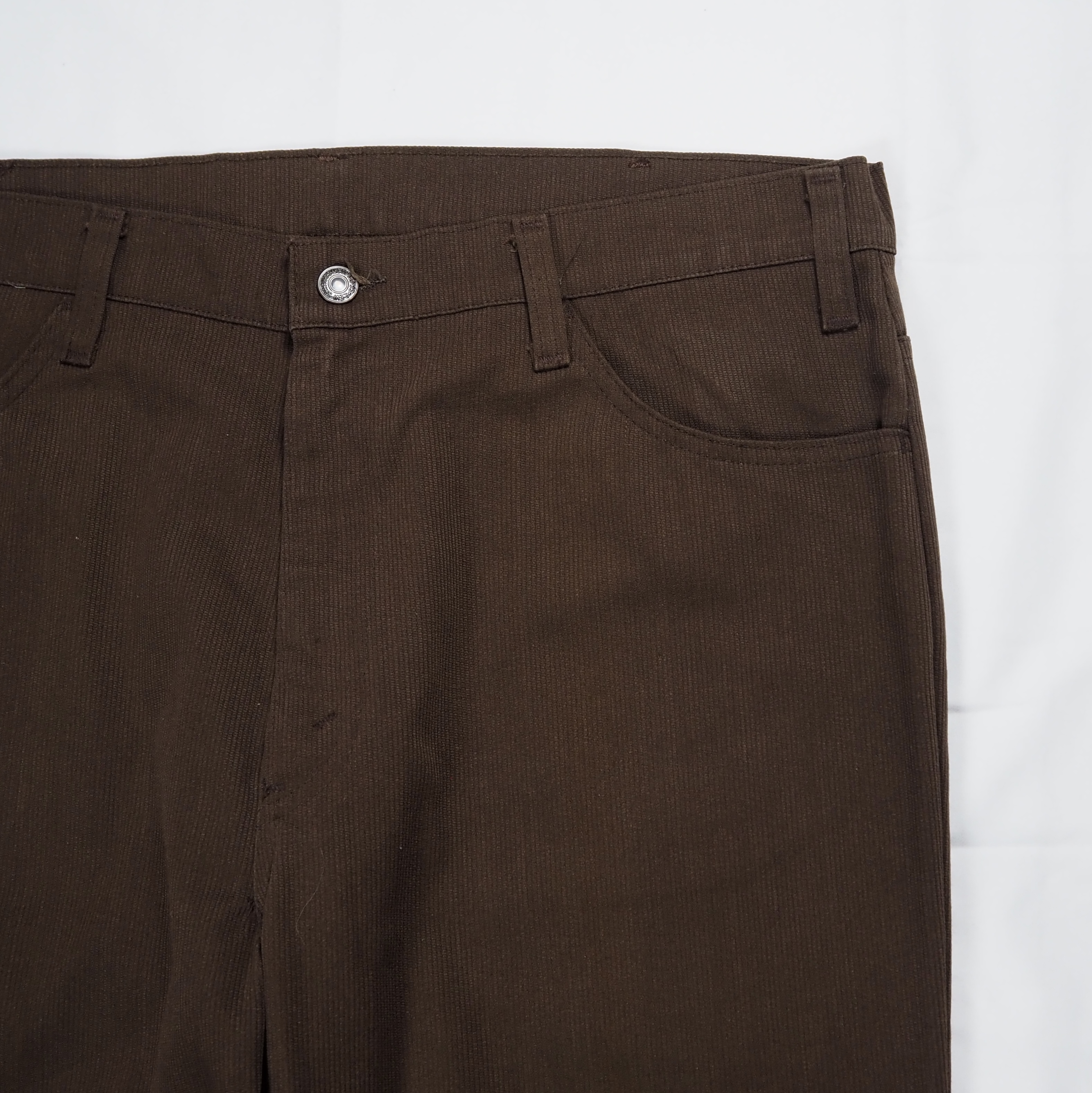 70’s Levi’s スタプレ ピケ 38×31 ブラウン の画像 4
