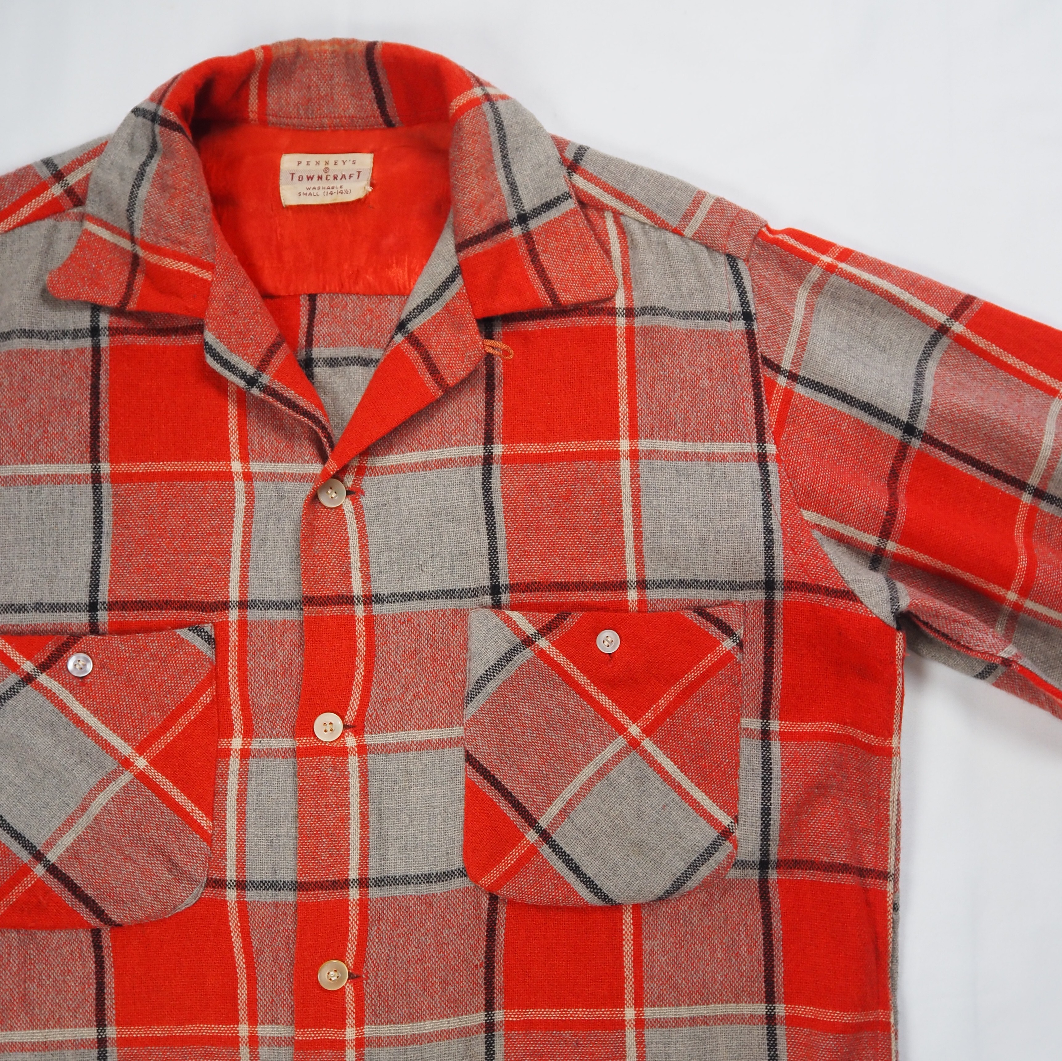 【9/23 20:00入荷】50's Towncraft ウールシャツ Sサイズ の画像 4