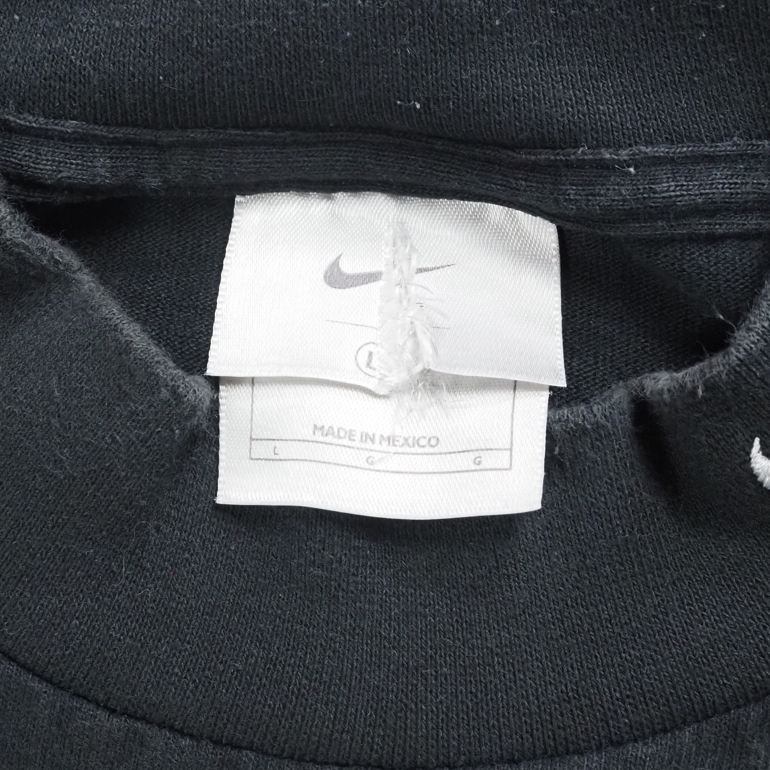 90's〜 NIKE ロンT ブラック Lサイズ モックネック の画像 10