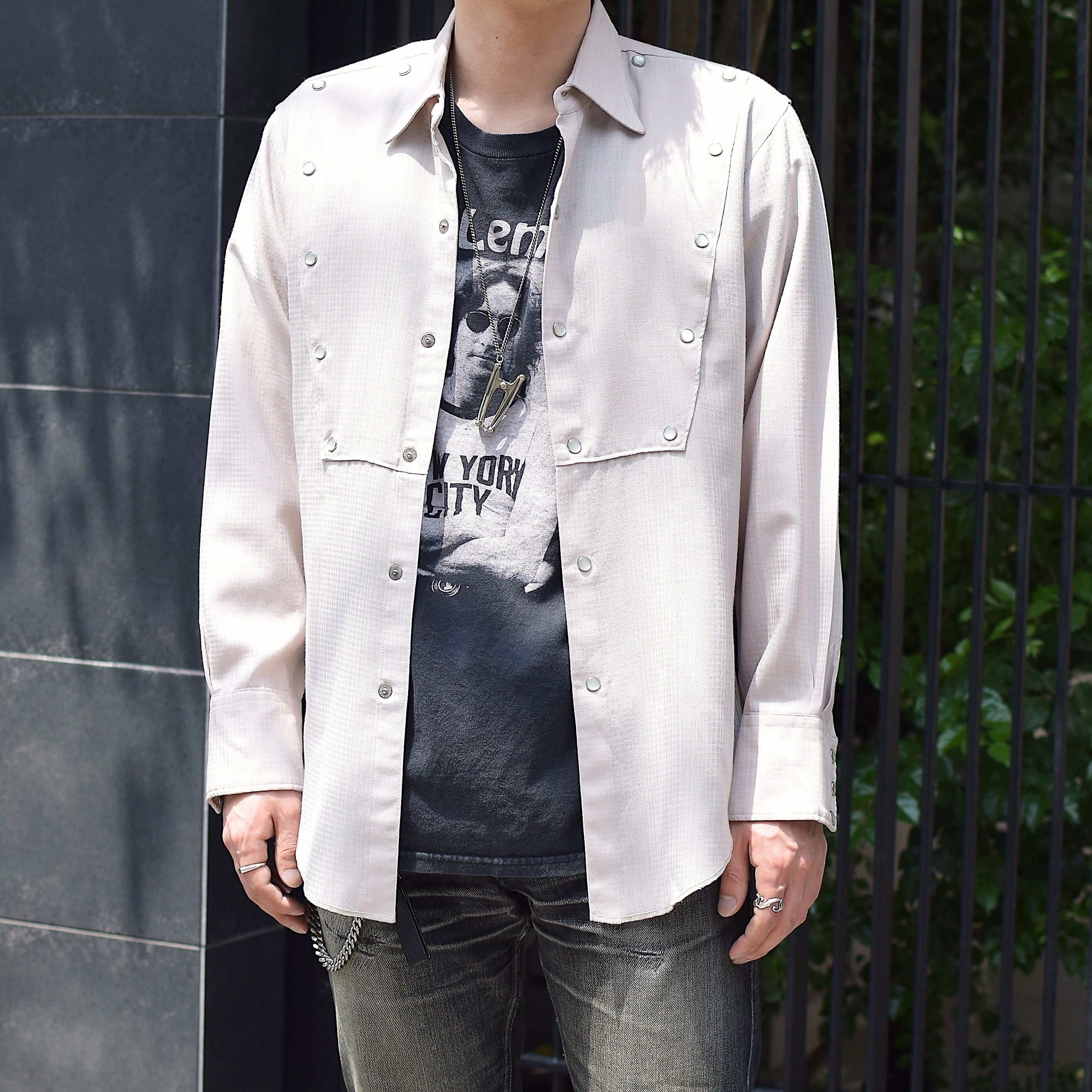 Vintage 50's【H BAR C】Western Shirt の画像 3