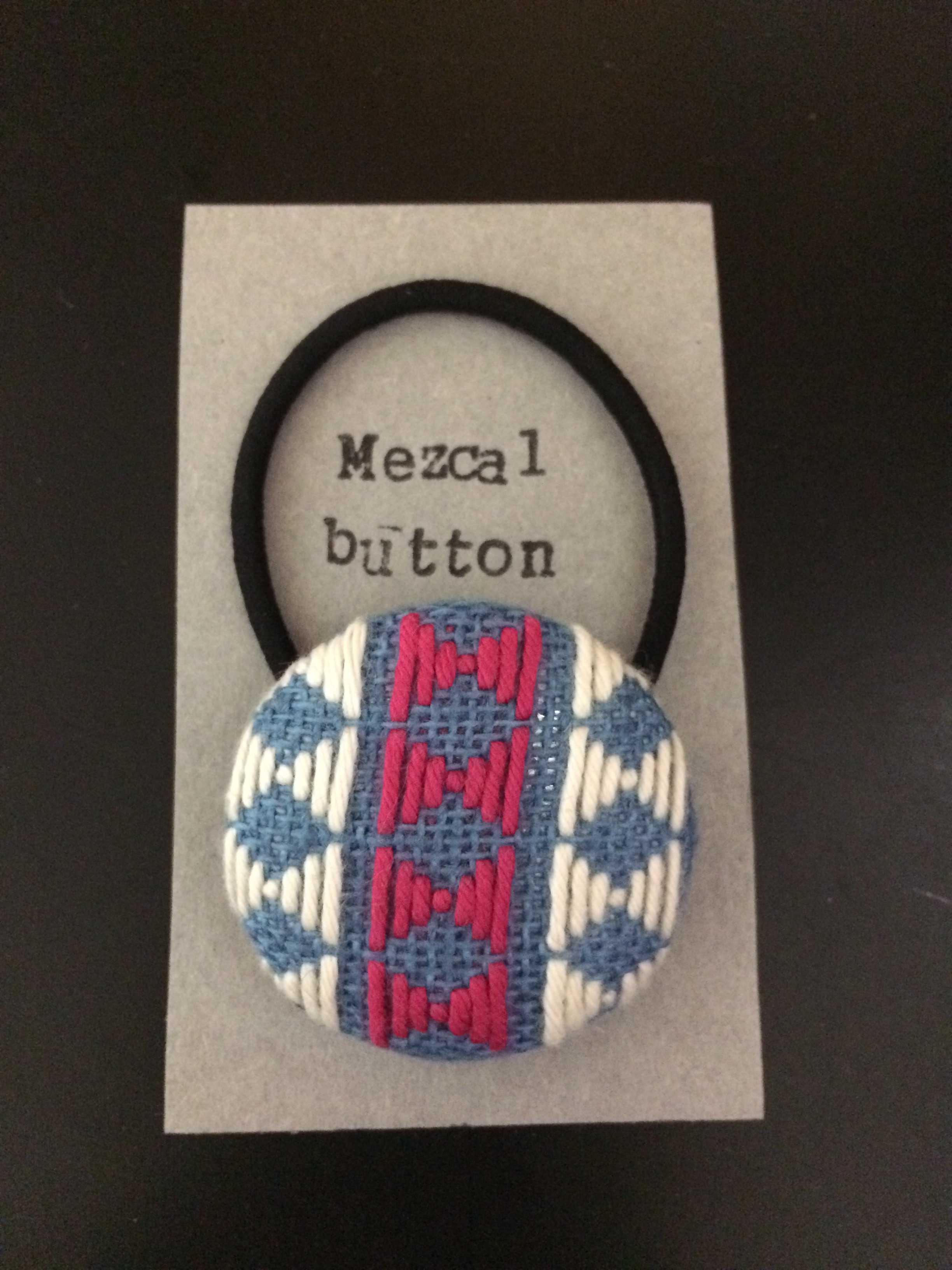 こぎん刺し ヘアゴム大 Mezcalbutton こぎん刺し ヘアゴム大 Mezcalbutton