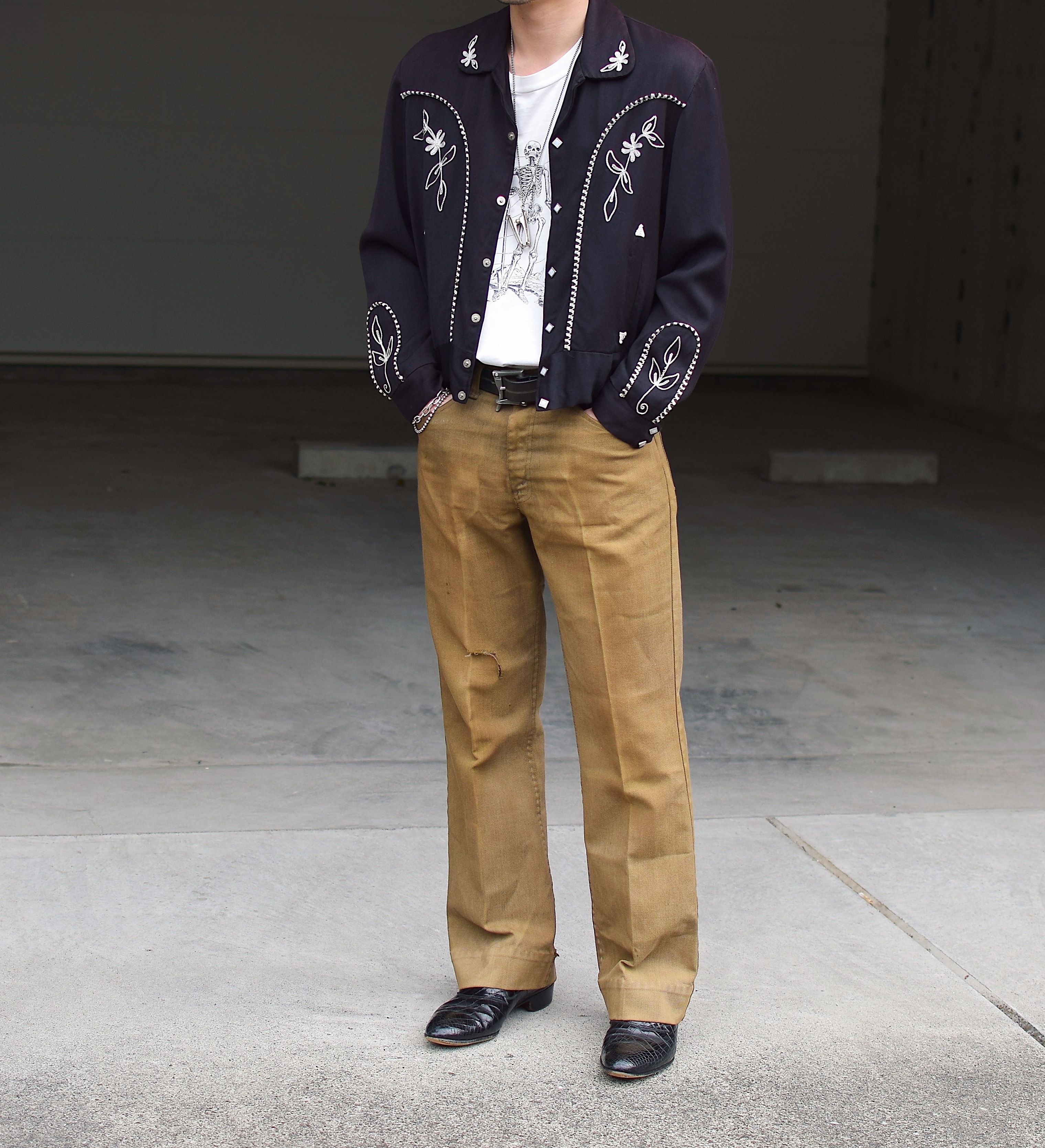 Vintage 50's【MAC MURRAY】Rayon Gabardine Western Jacket の画像 4