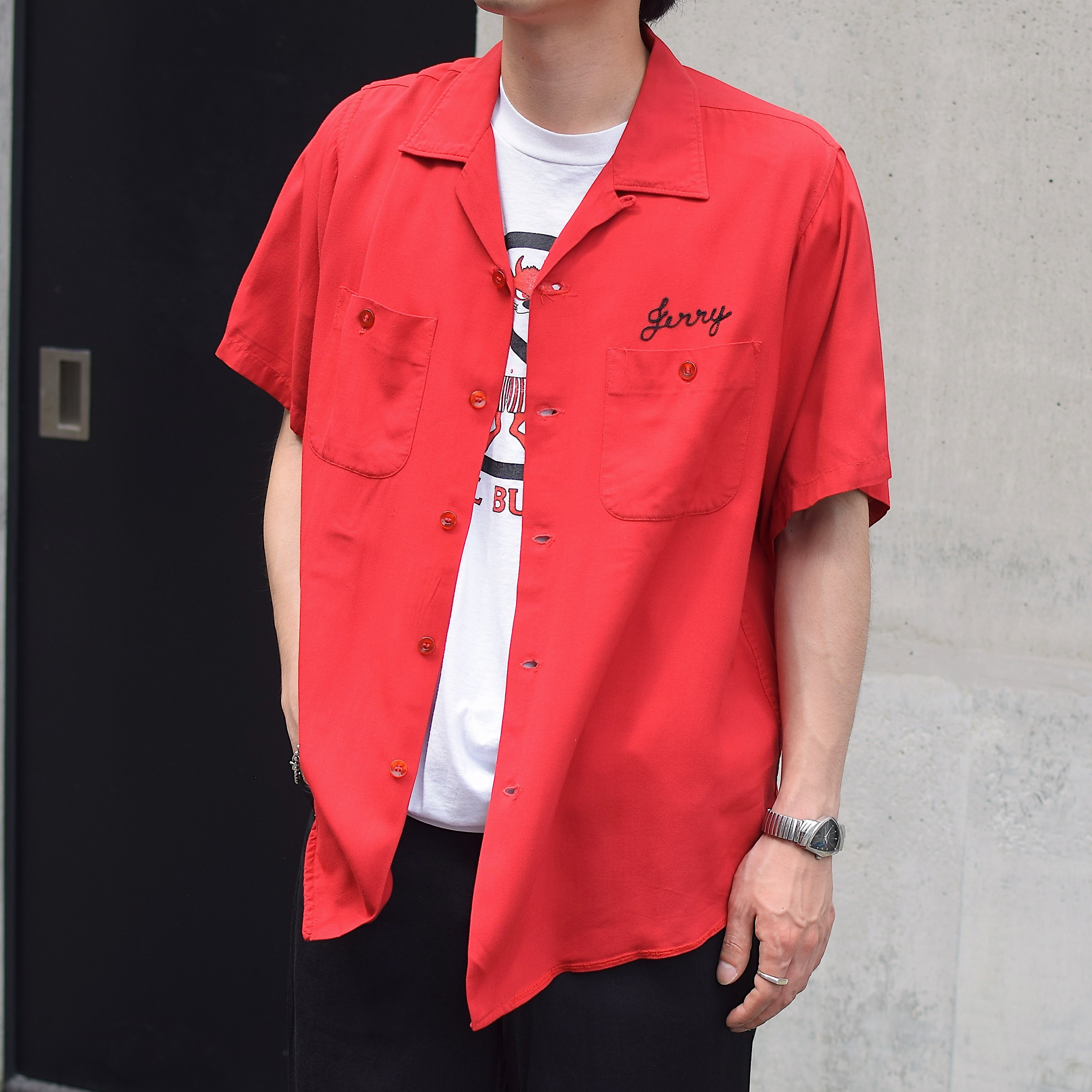 Vintage 50〜60's【King Louie】"Panther" Rayon Bowling Shirt の画像 3