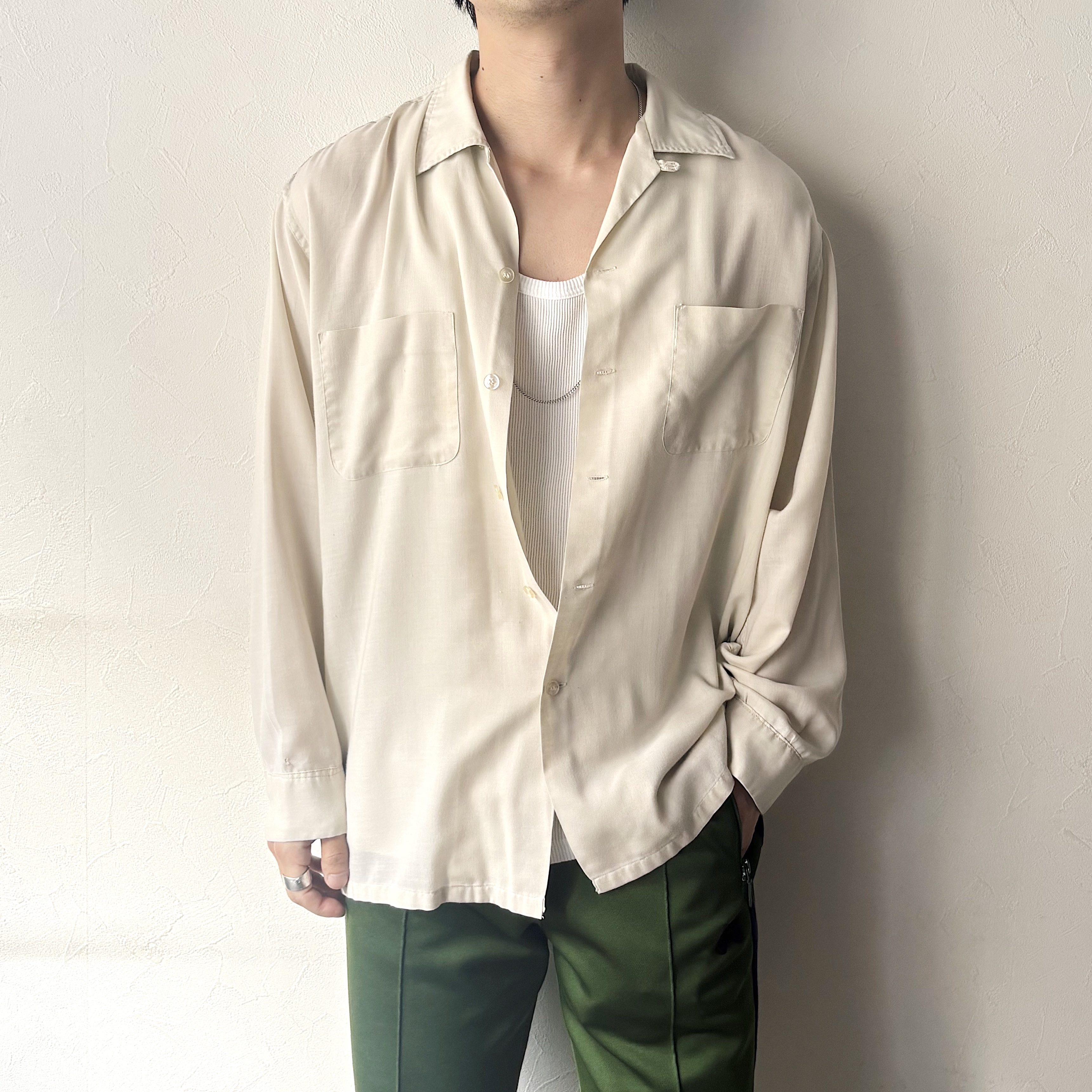 Vintage 50～60's【McGREGOR】Open Collar Rayon Shirt の画像 3
