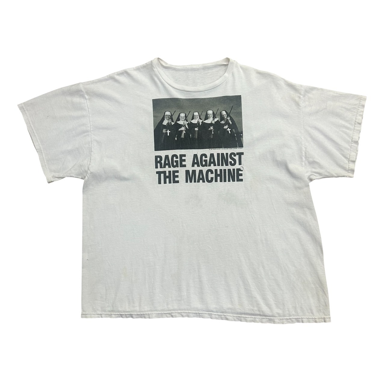 90s Rage Against The Machine フォトロゴ Tシャツ グランジ フェード Fits XL
