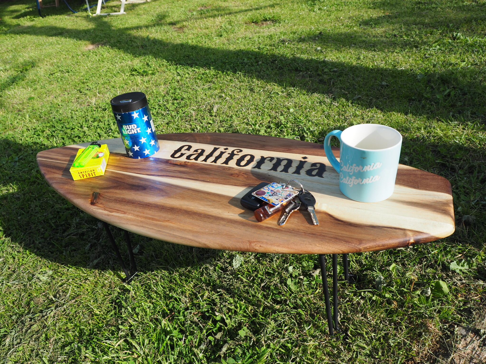 ☆サーフボード テーブル☆折り畳み式☆西海岸インテリア☆一点物☆(California) Norman.inc.