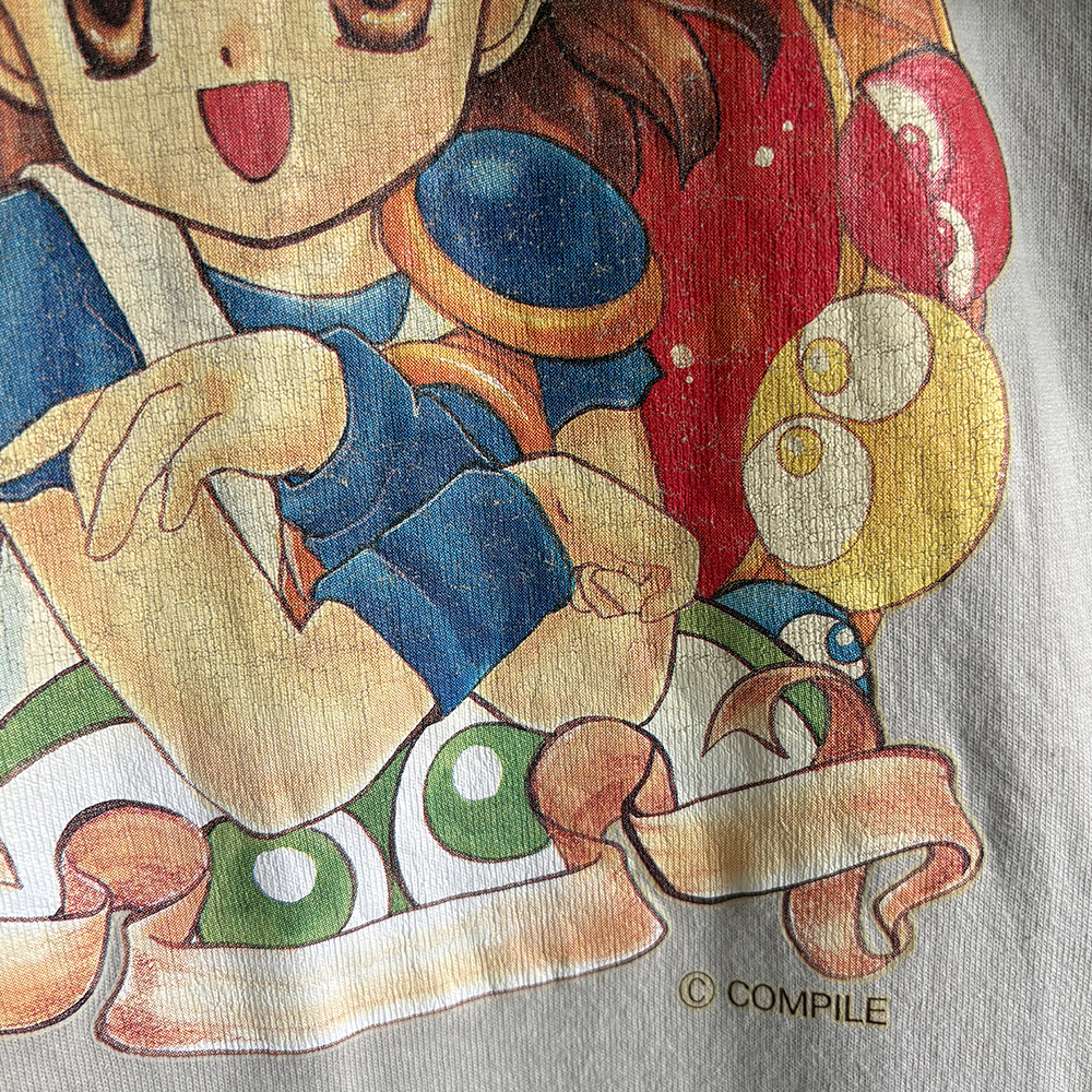 COMPILE（SEGA）Puyo Puyo（ぷよぷよ）Arle Nadja（アルル・ナジャ） Single Stitch【古着/Tシャツ/90's/希少品/ASK品】