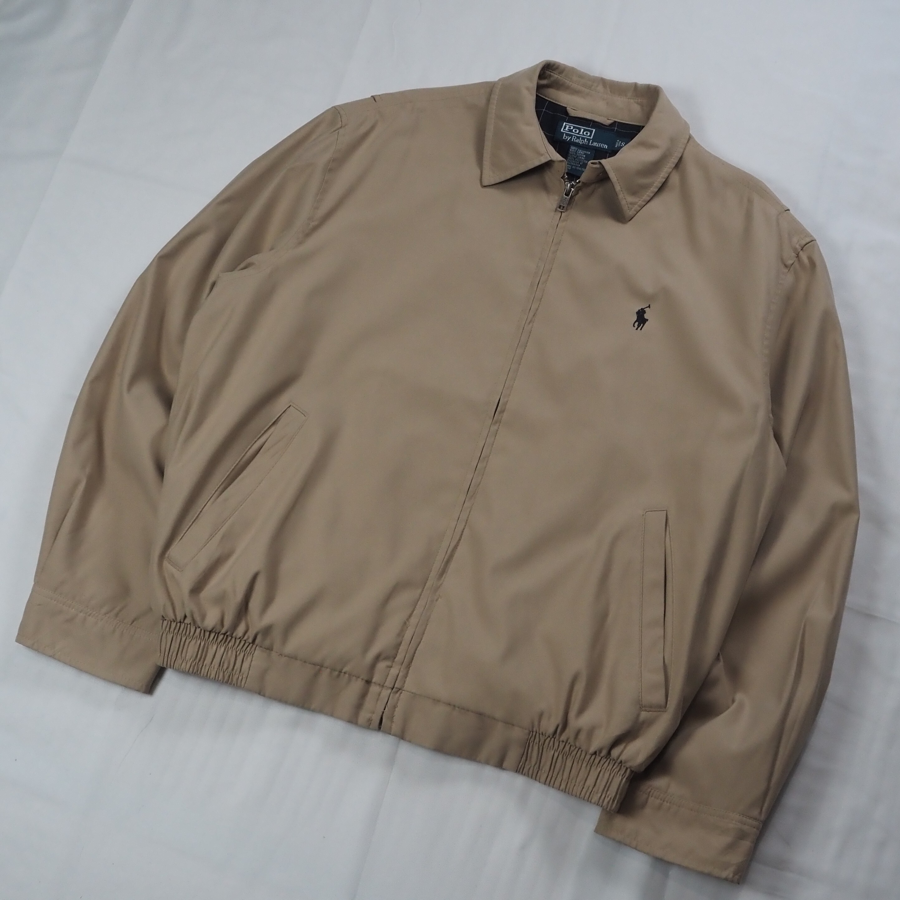 90's Ralph Lauren スイングトップ ベージュ Sサイズ の画像 2