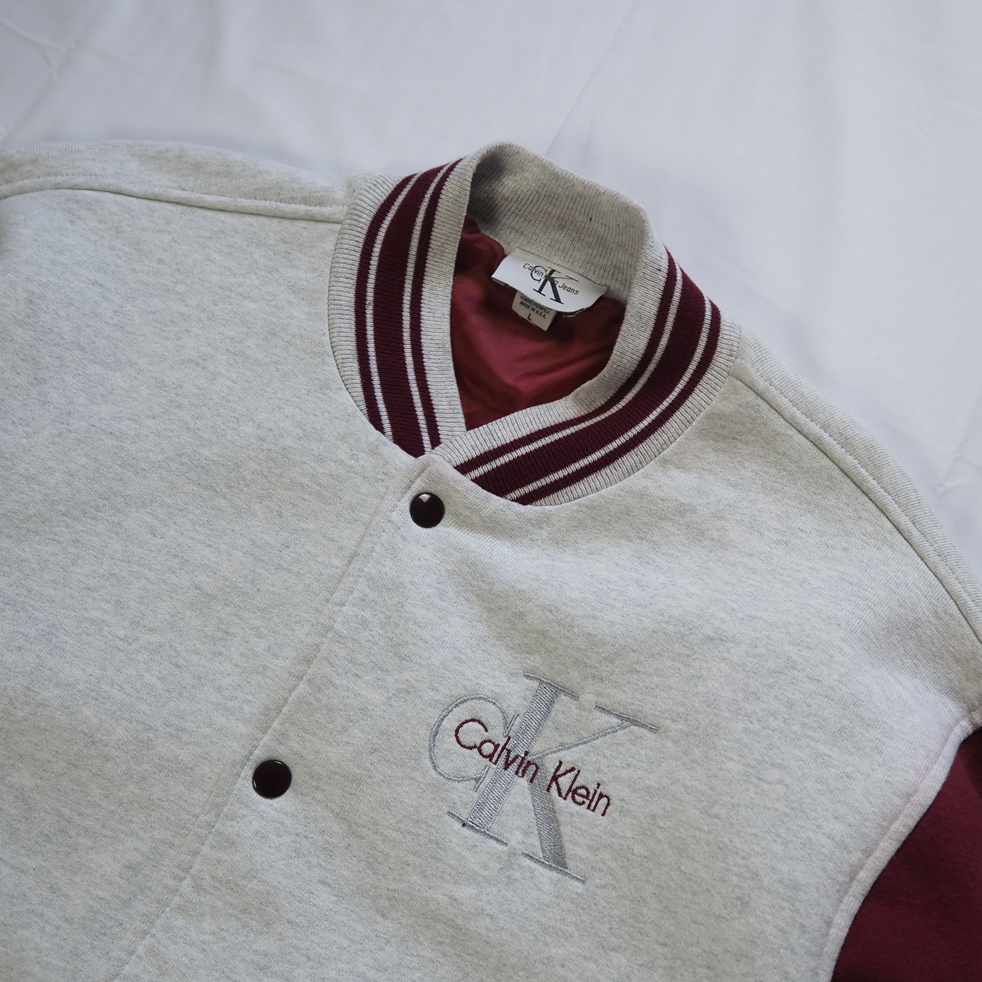 90’s OLD Calvin Klein スウェットスタジャン の画像 2