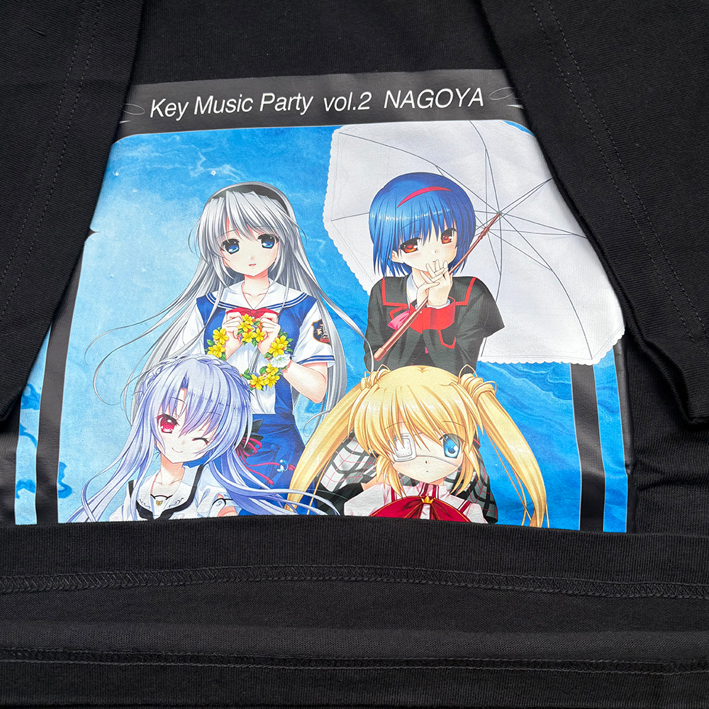 KEY Music Party vol.2 NAGOYA / CLANNAD:坂上智代 / Little Busters!:西園美魚 / SummerPockets:鳴瀬しろは / Rewrite:中津鈴流 【古着/Tシャツ/eBay出品中】