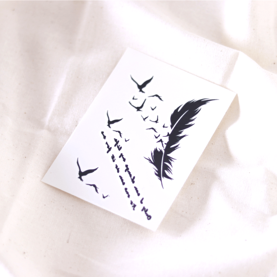 A Wings 鳥 羽 タトゥーシール 感性デザイン Calarito A Wings 鳥 羽 タトゥーシール 感性デザイン Calarito
