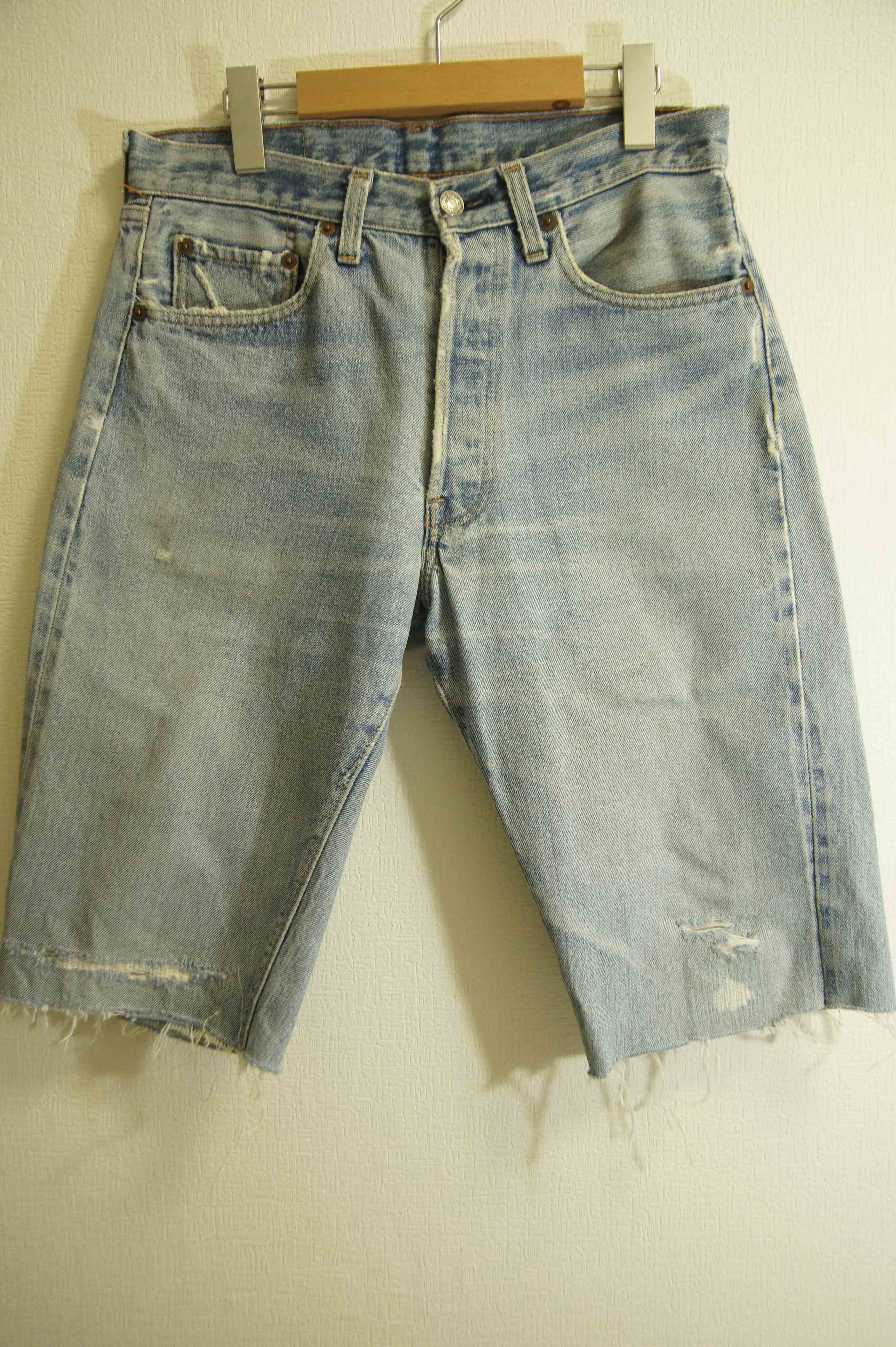 old man jean shorts