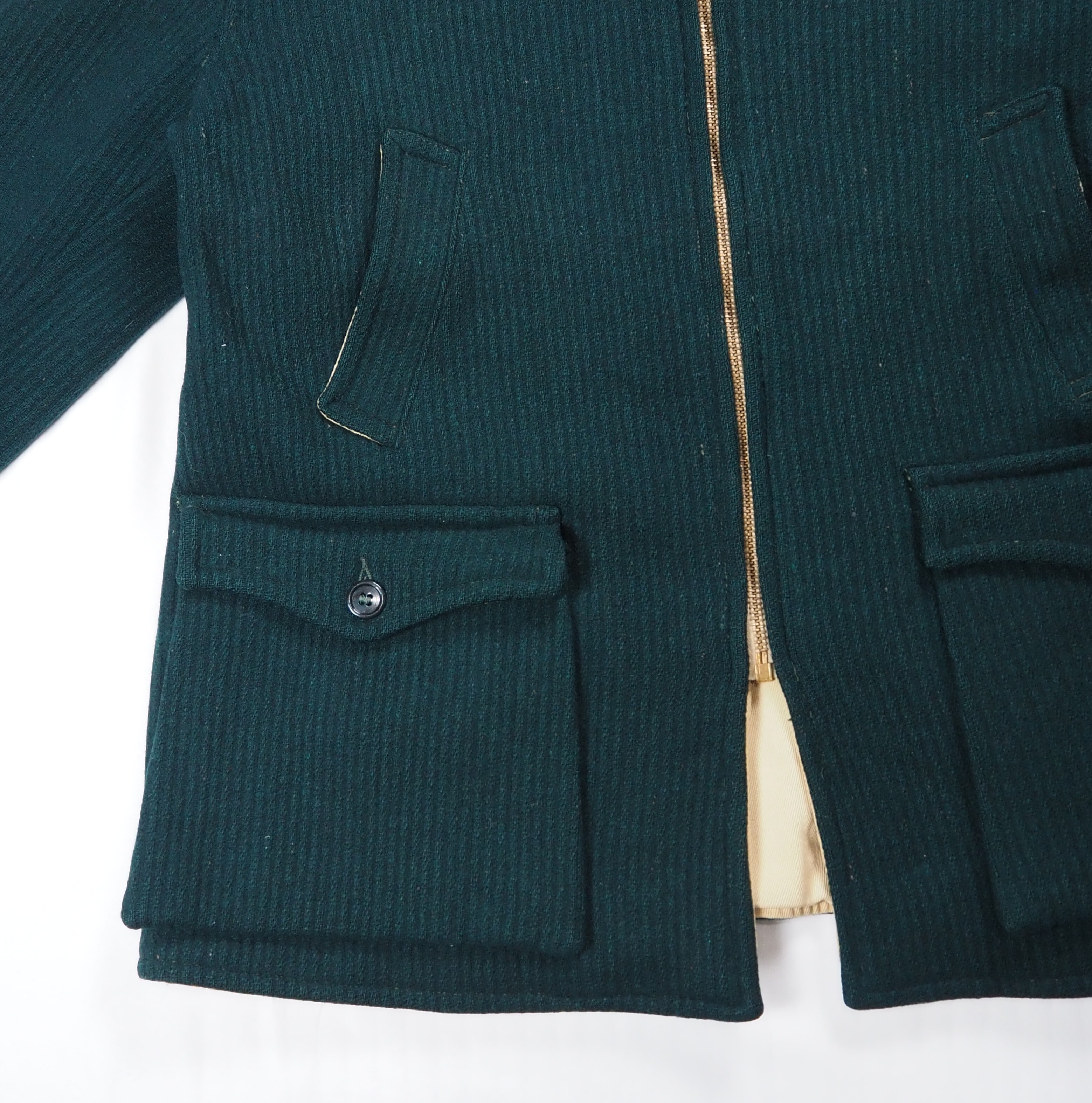 【9/23 20:00入荷】40's ウールジャケット リバーシブル グリーン の画像 7