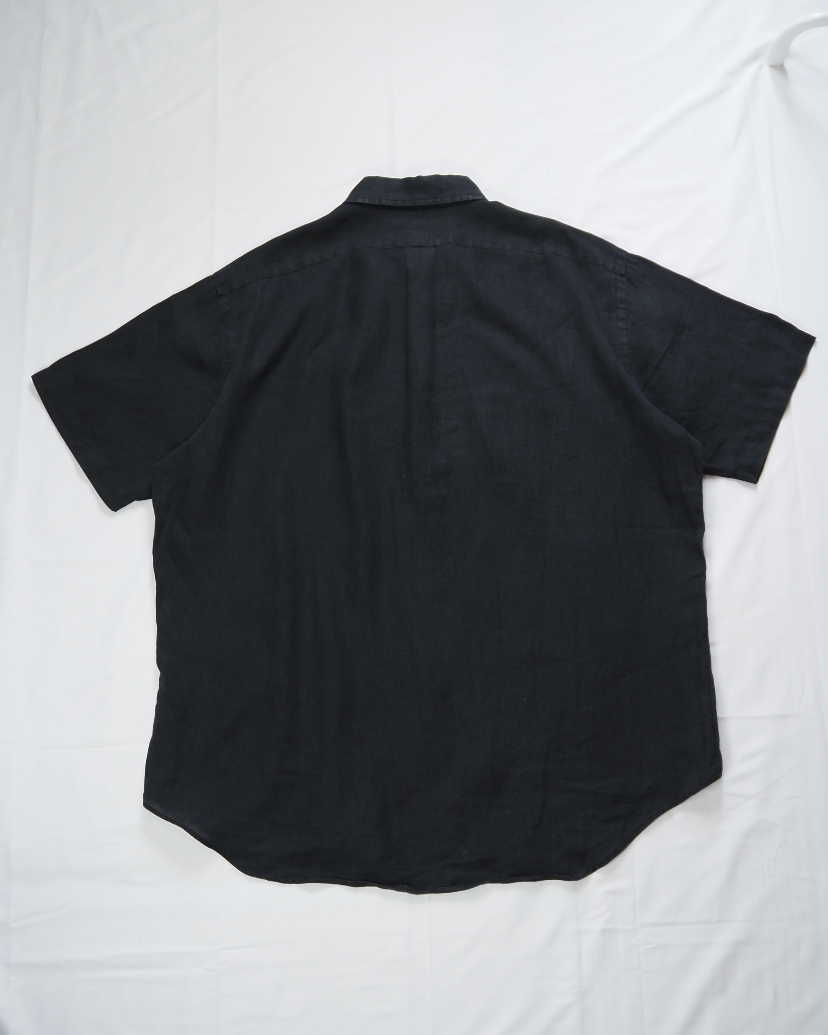 90’s Ralph Lauren リネンシャツ XL ブラック の画像 11