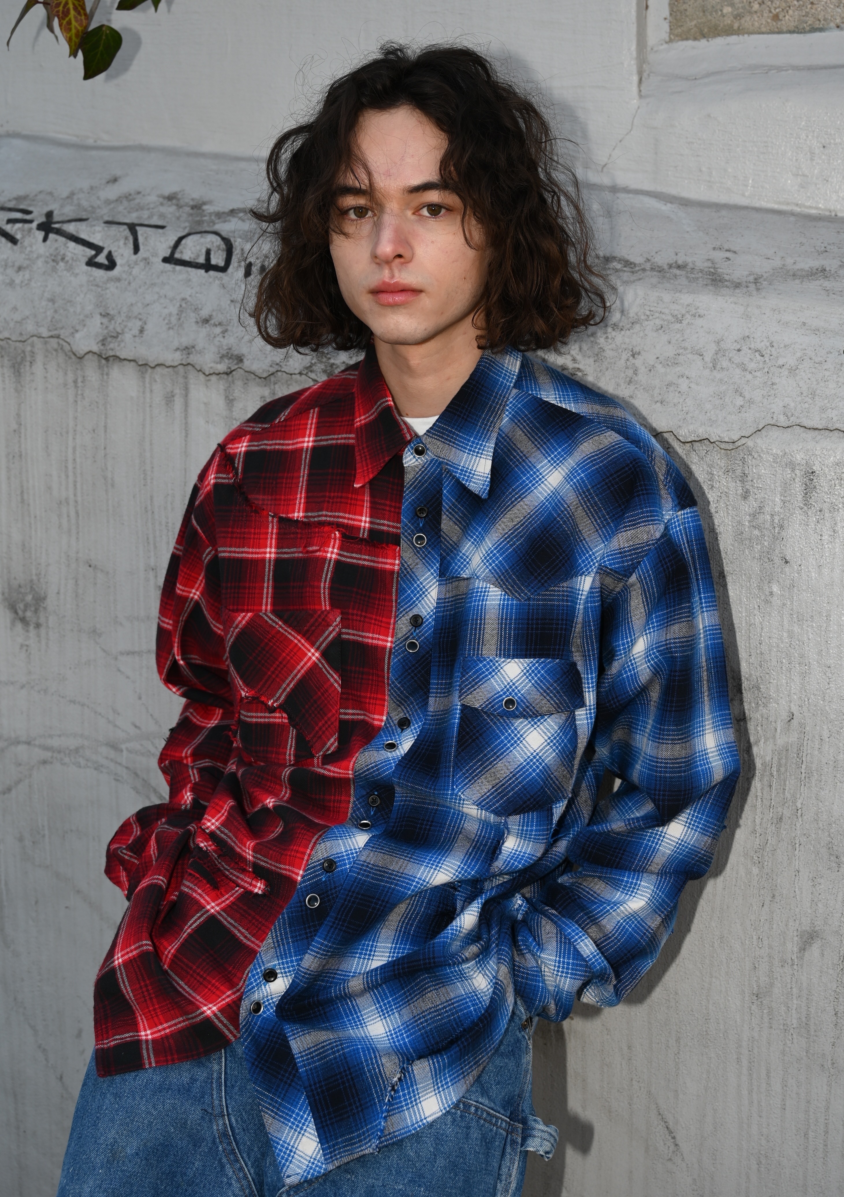 【Rafu】Remake shirt（DBR/BLK） の画像 6