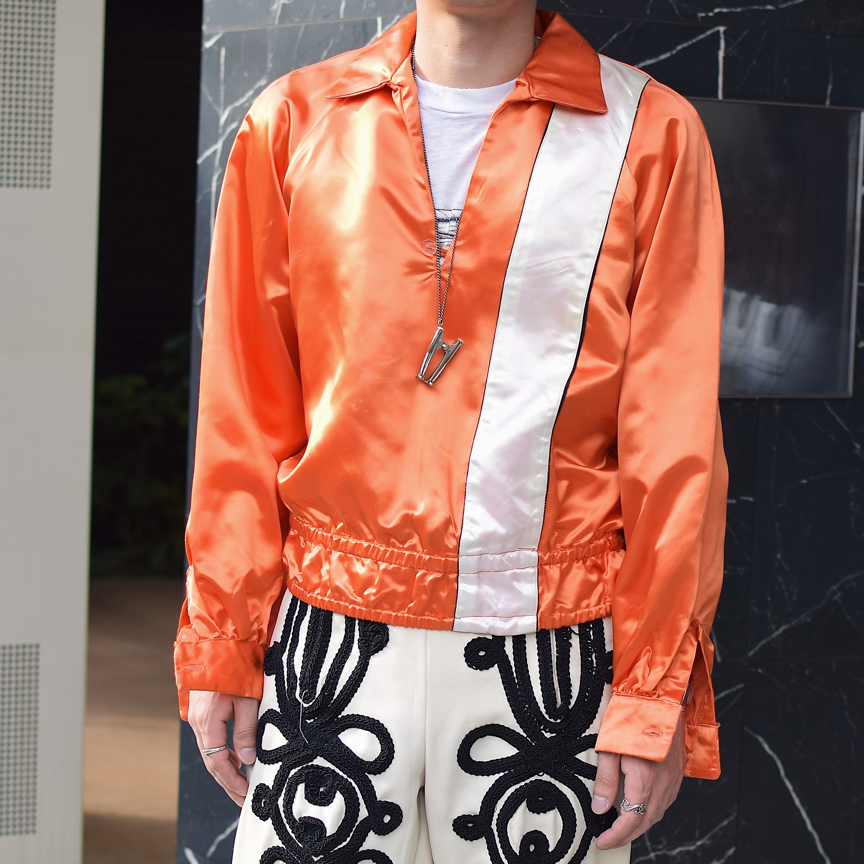 Vintage 50〜60's Pullover Satin Jacket の画像 3