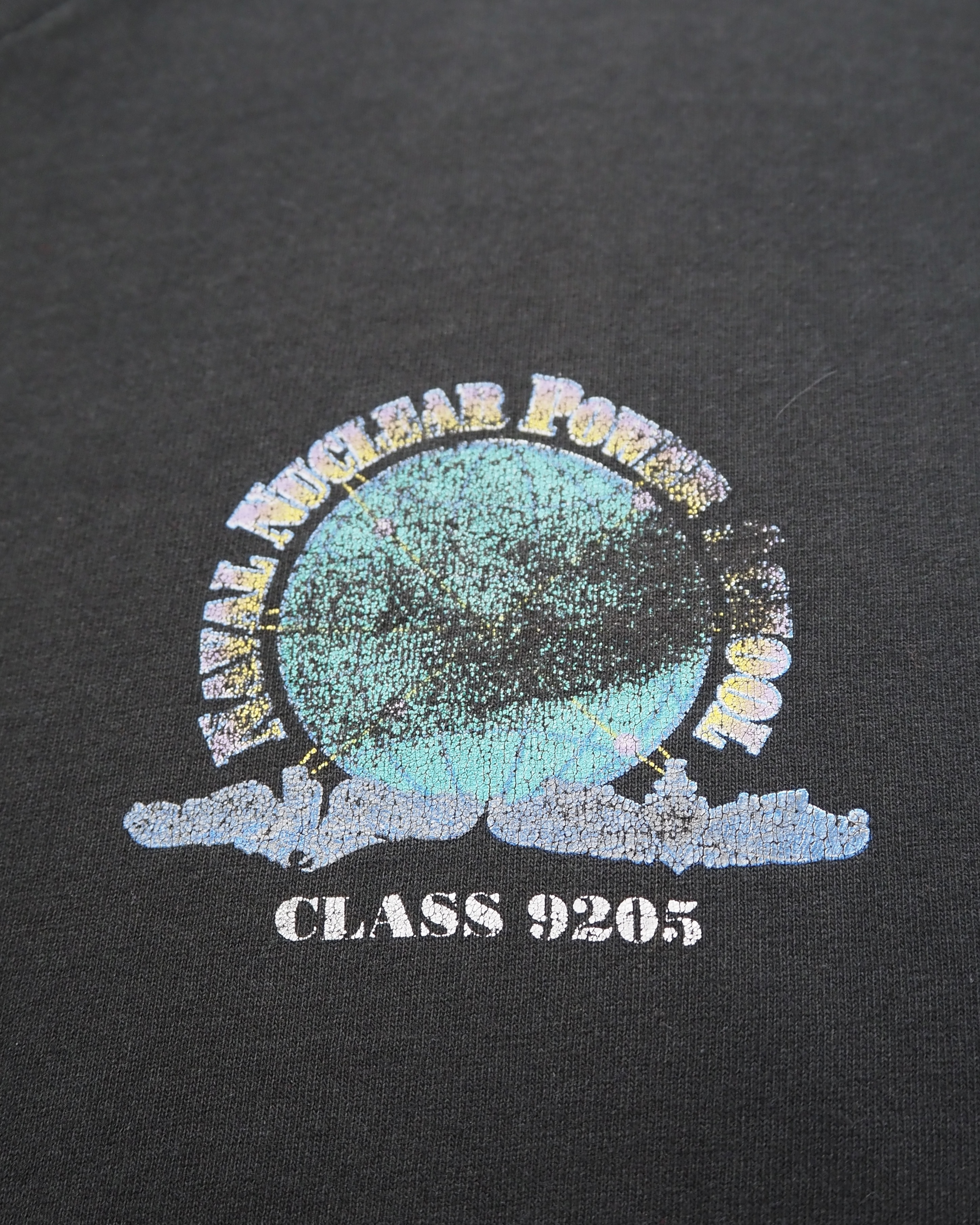 【5/6(水) 20:00入荷】90’s 原子力訓練学校Tシャツ ブラックフェード の画像 12