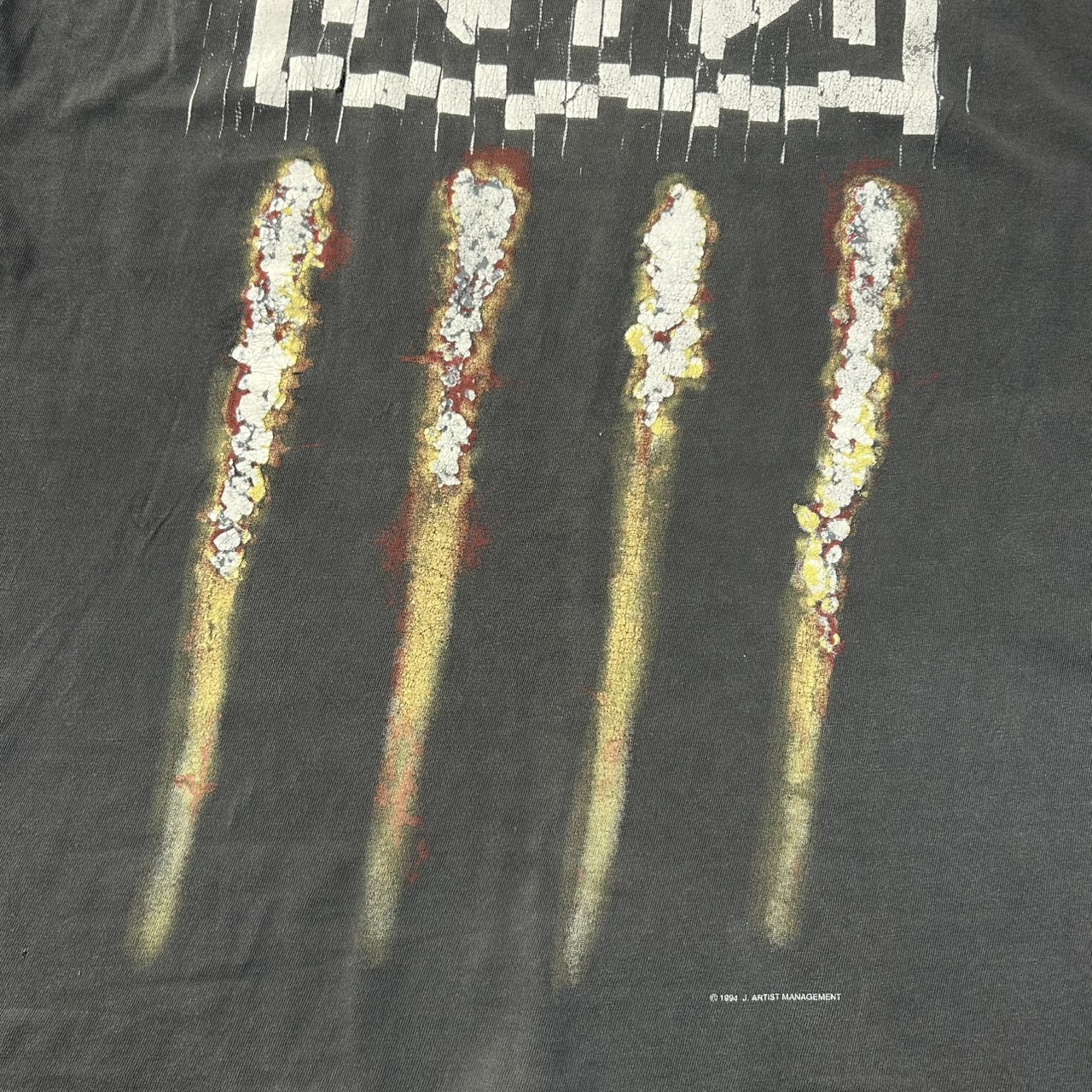EURO 90s Nine Inch Nails “The Downward Spiral” Shredder T-Shirt Vintage NIN Fits XL の画像 6