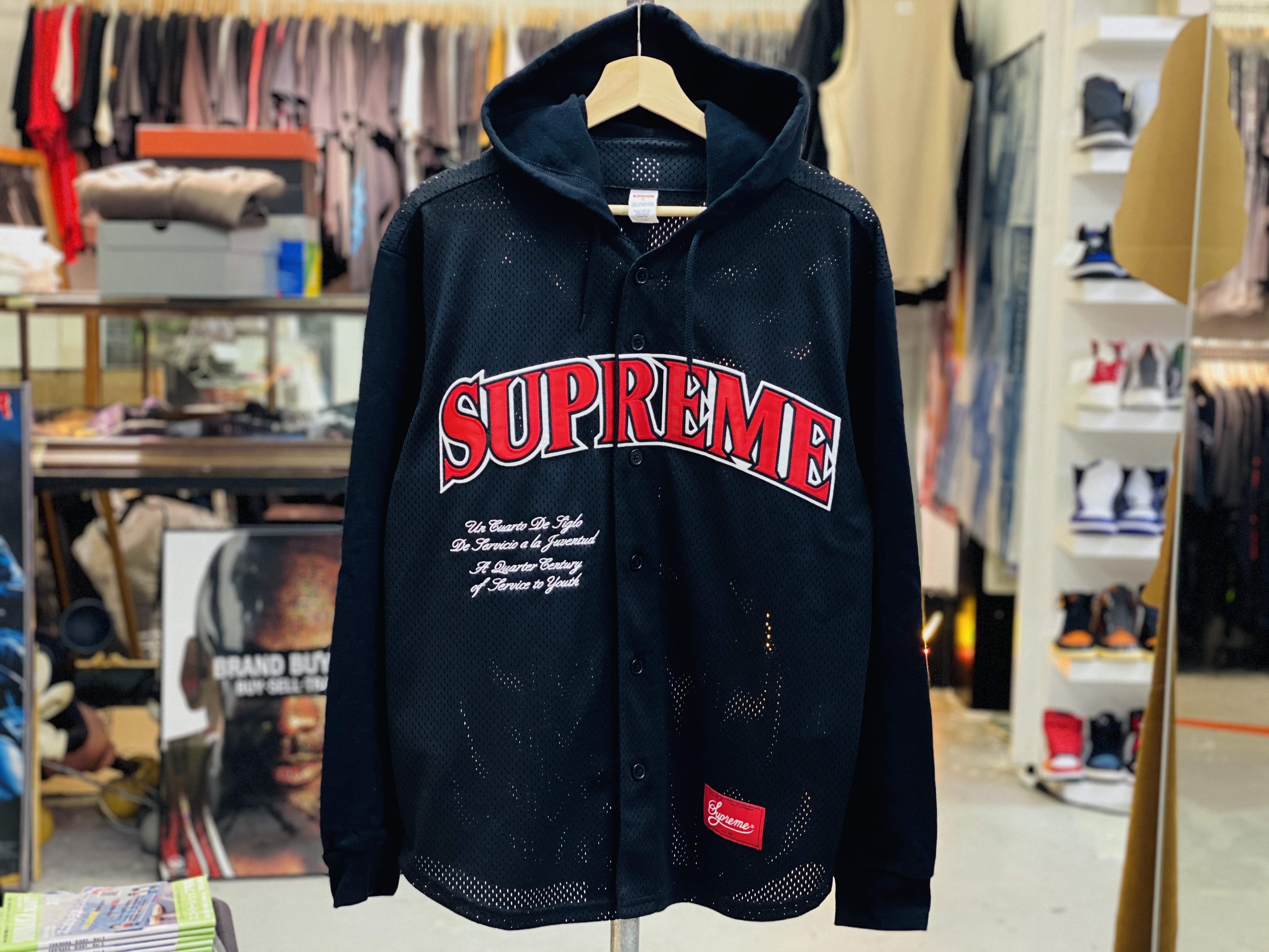 Supreme Hooded Baseball Jersey Best Sale, UP TO 69% OFF | www 