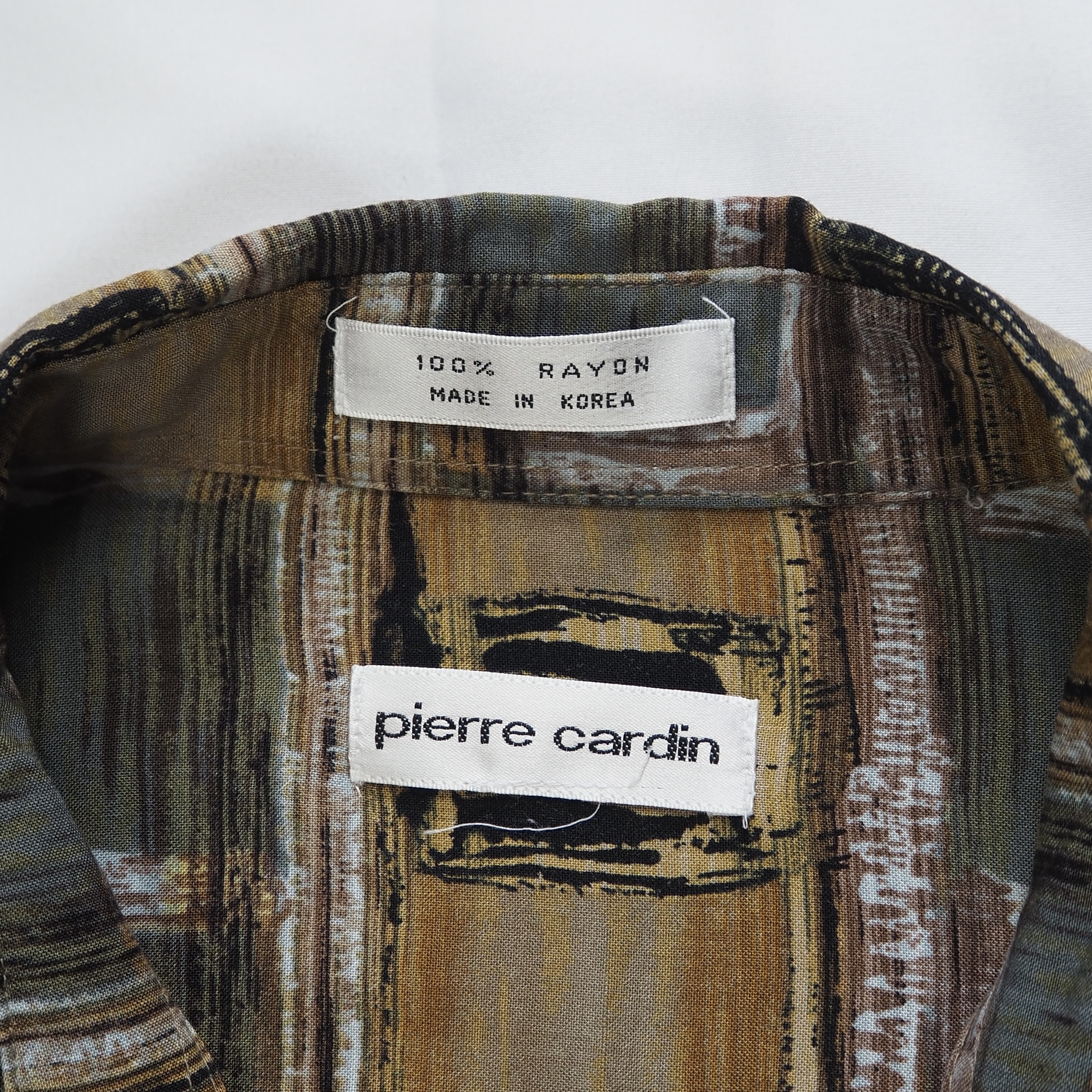 00’s Pierre Cardin 長袖レーヨンシャツ の画像 10