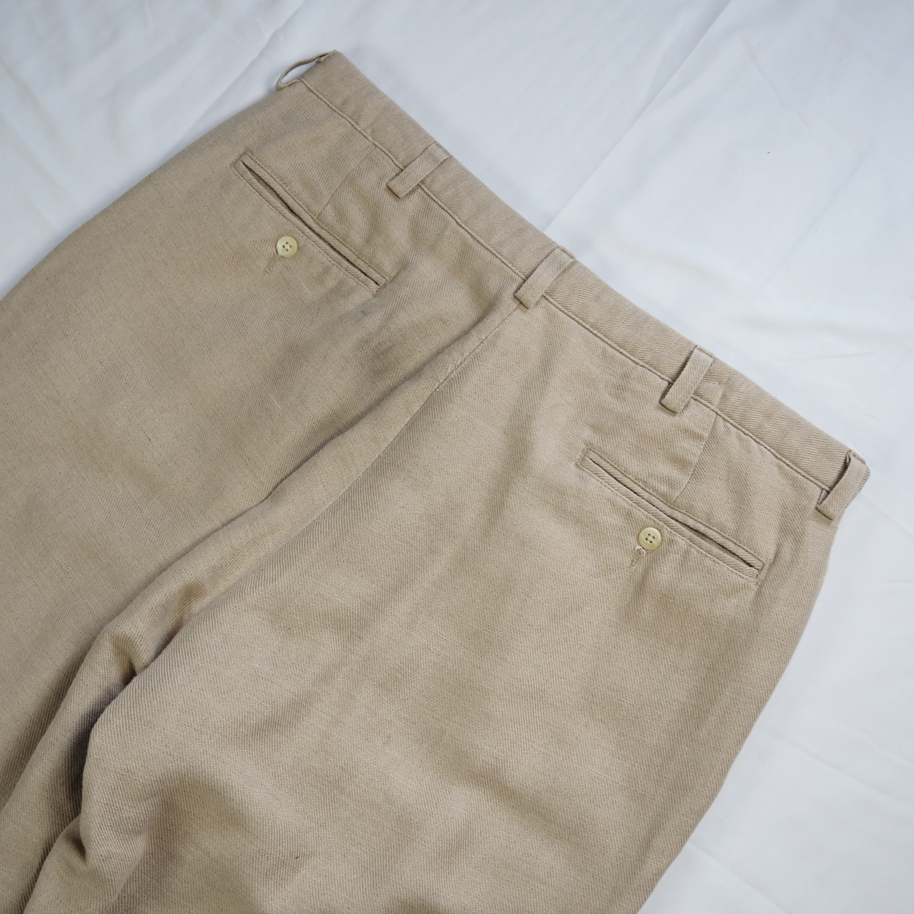 90’s Ralph Lauren リネンスラックス アメリカ製  約35×28 の画像 12