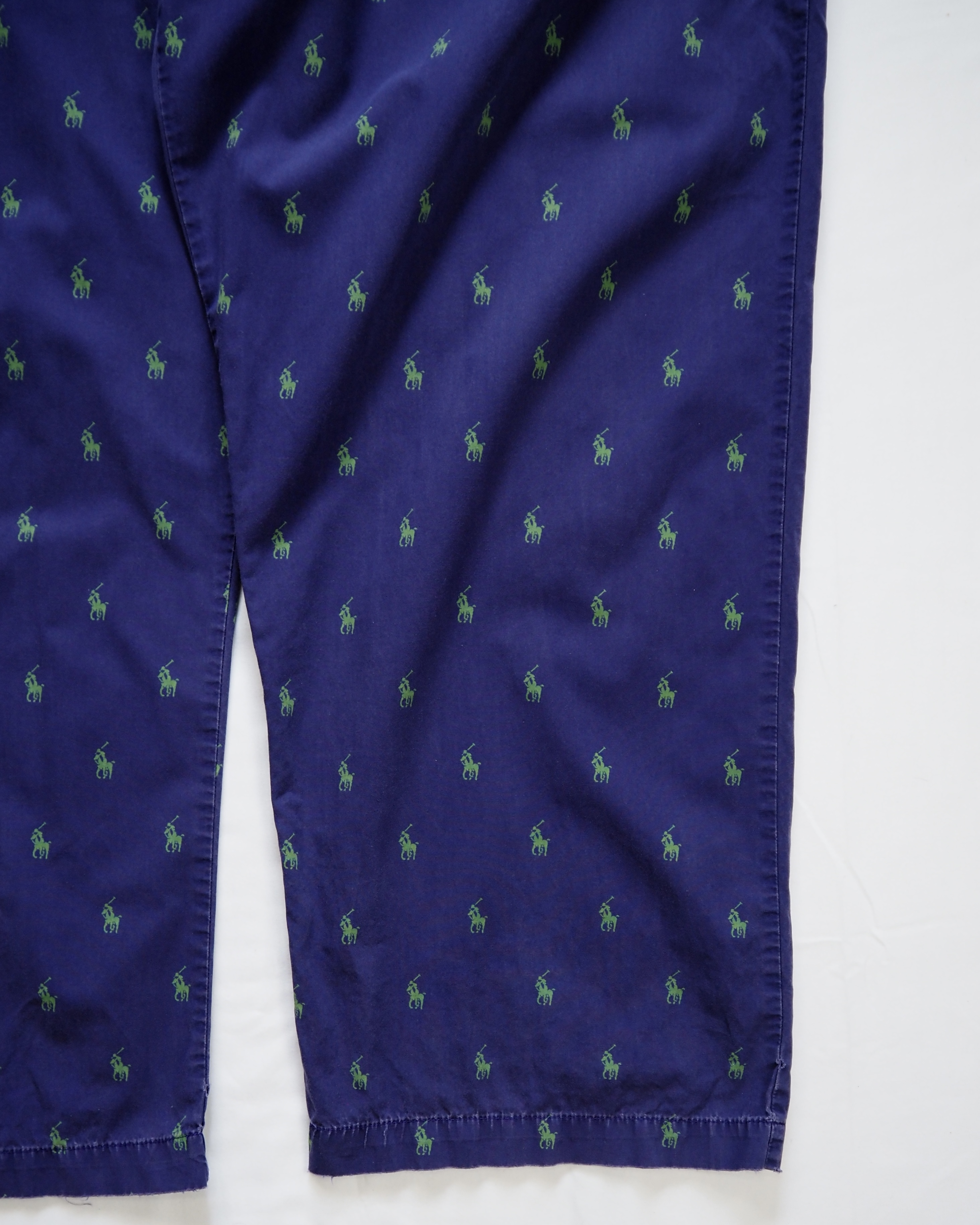 90’s Ralph Lauren パジャマパンツ 総柄 パープル Lサイズ の画像 9
