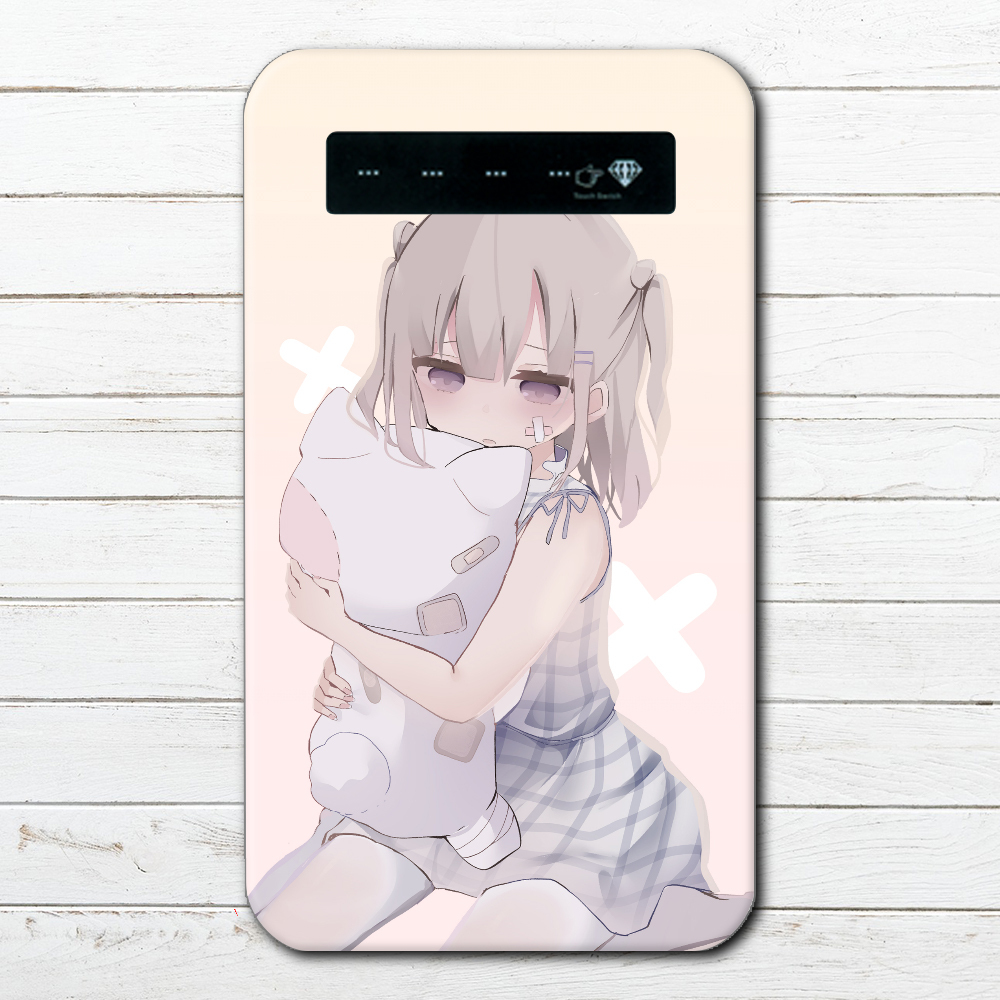 モバイルバッテリー おすすめ かわいい ロリっ子 Iphone Android スマホ 充電器 タイトル ぬいぐるみと女の子 作 つるせ おしゃれで かわいいiphoneケース スマホケース Tシャツ かっこいいイラストのクリエイターグッズ専門 雑貨屋アリうさ