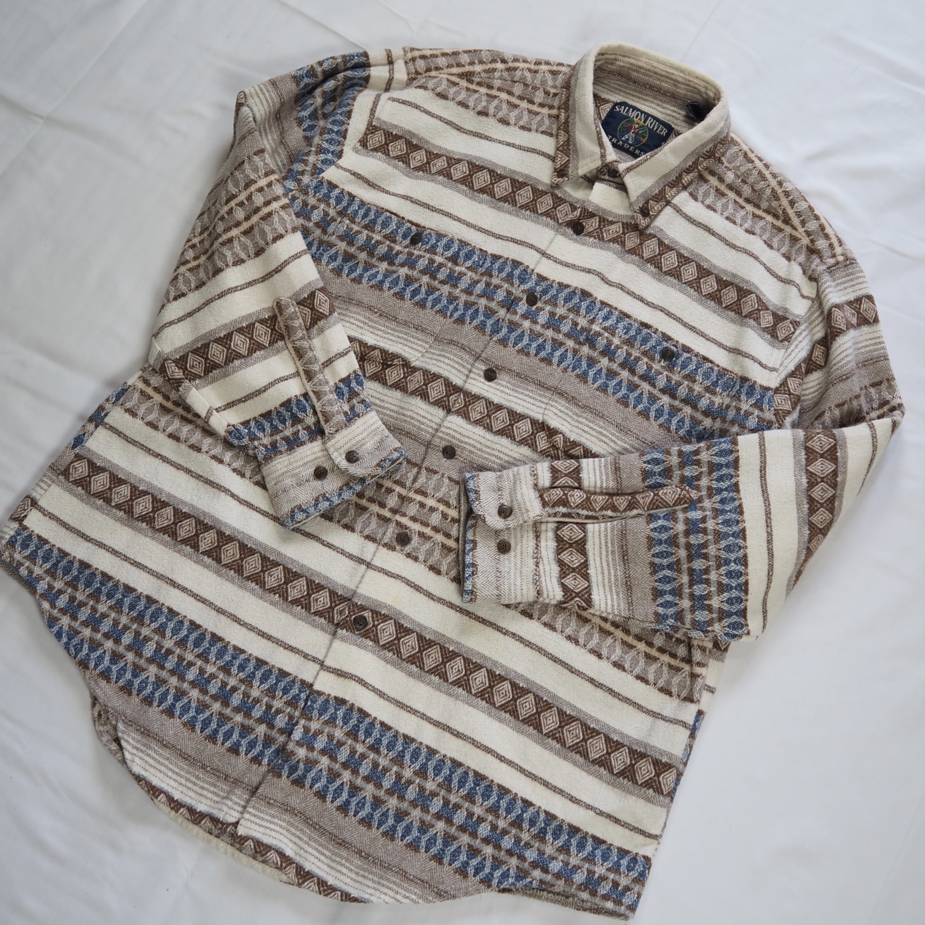 90’s Salmon River Traders ヘヴィネル  Lサイズ の画像 2