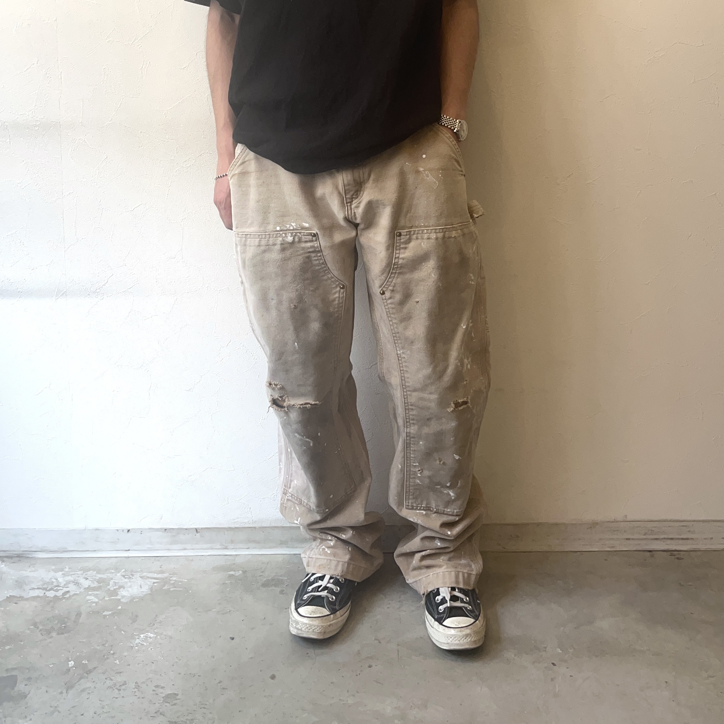 Y2K【Carhartt】Grunge Double Knee Painter Pants の画像 3
